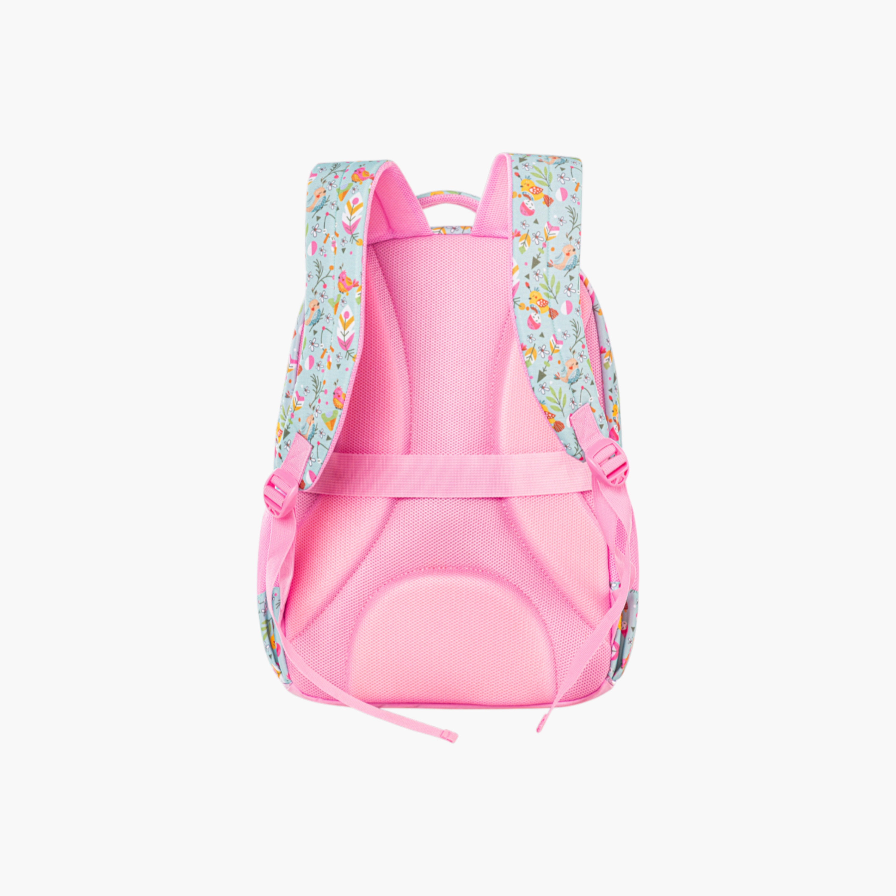 Eazy Kids Floral Print 17-inch Trolley Bag and Pencil Pouch Set - 19x43x30 cms-school-bagsandbackpacks-sets-image-10