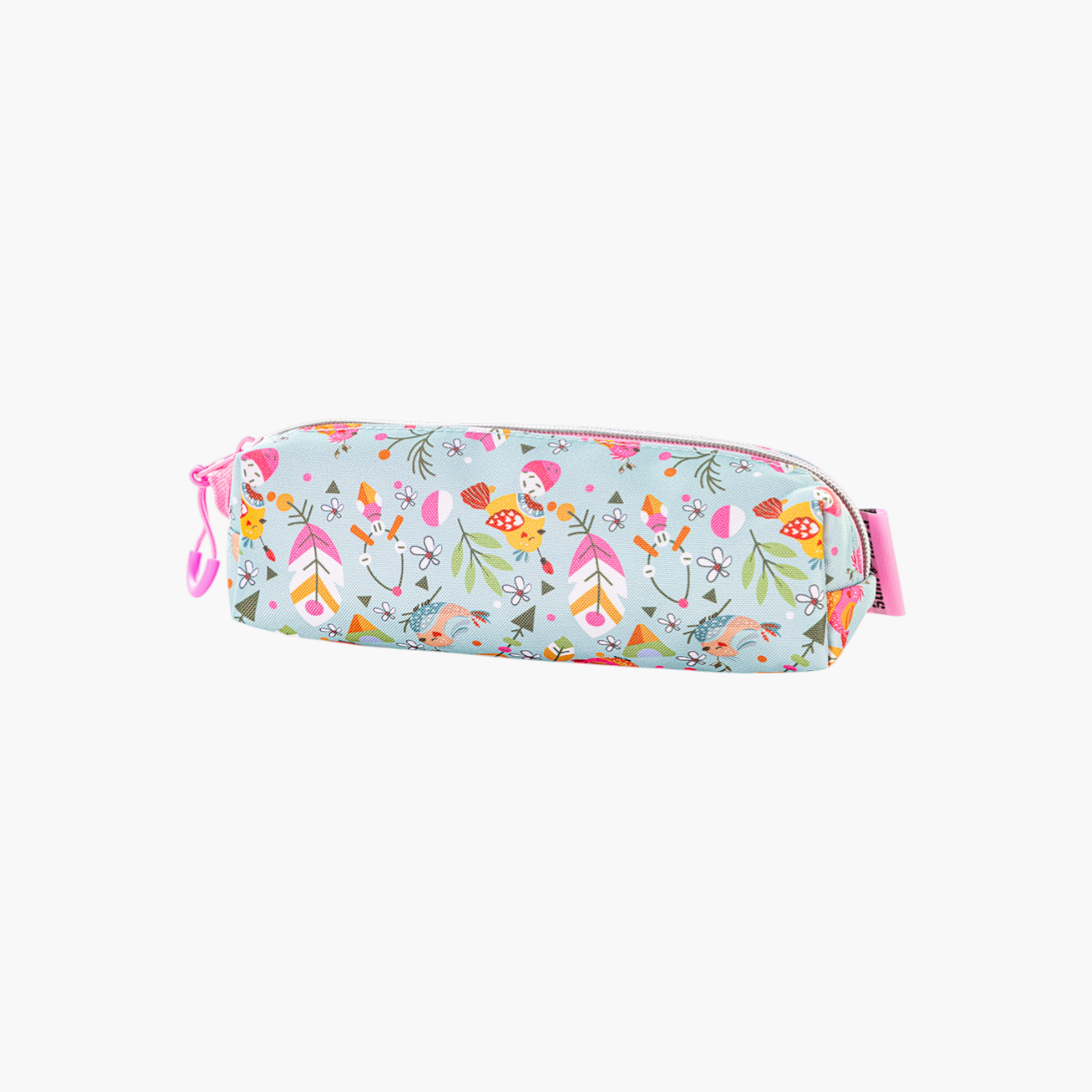 Eazy Kids Floral Print 17-inch Trolley Bag and Pencil Pouch Set - 19x43x30 cms-school-bagsandbackpacks-sets-image-11