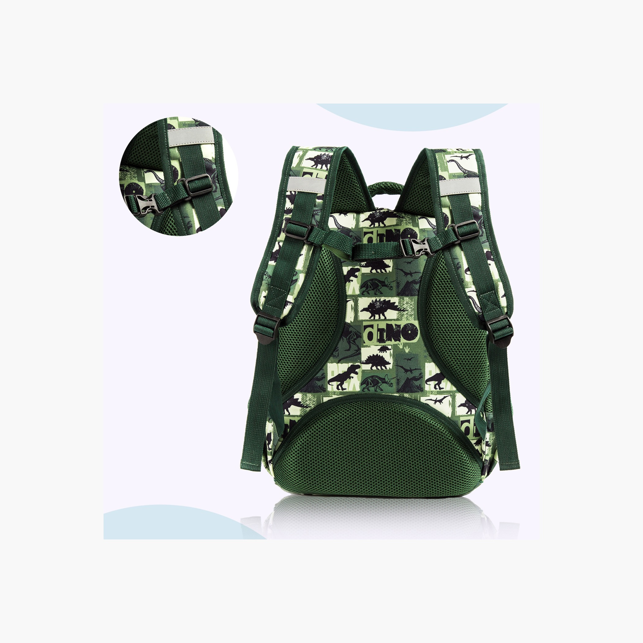 Eazy Kids 3-Piece Dinosaur Print 18-Inch Backpack Set  - 19x40x30 cms-school-bagsandbackpacks-sets-image-9