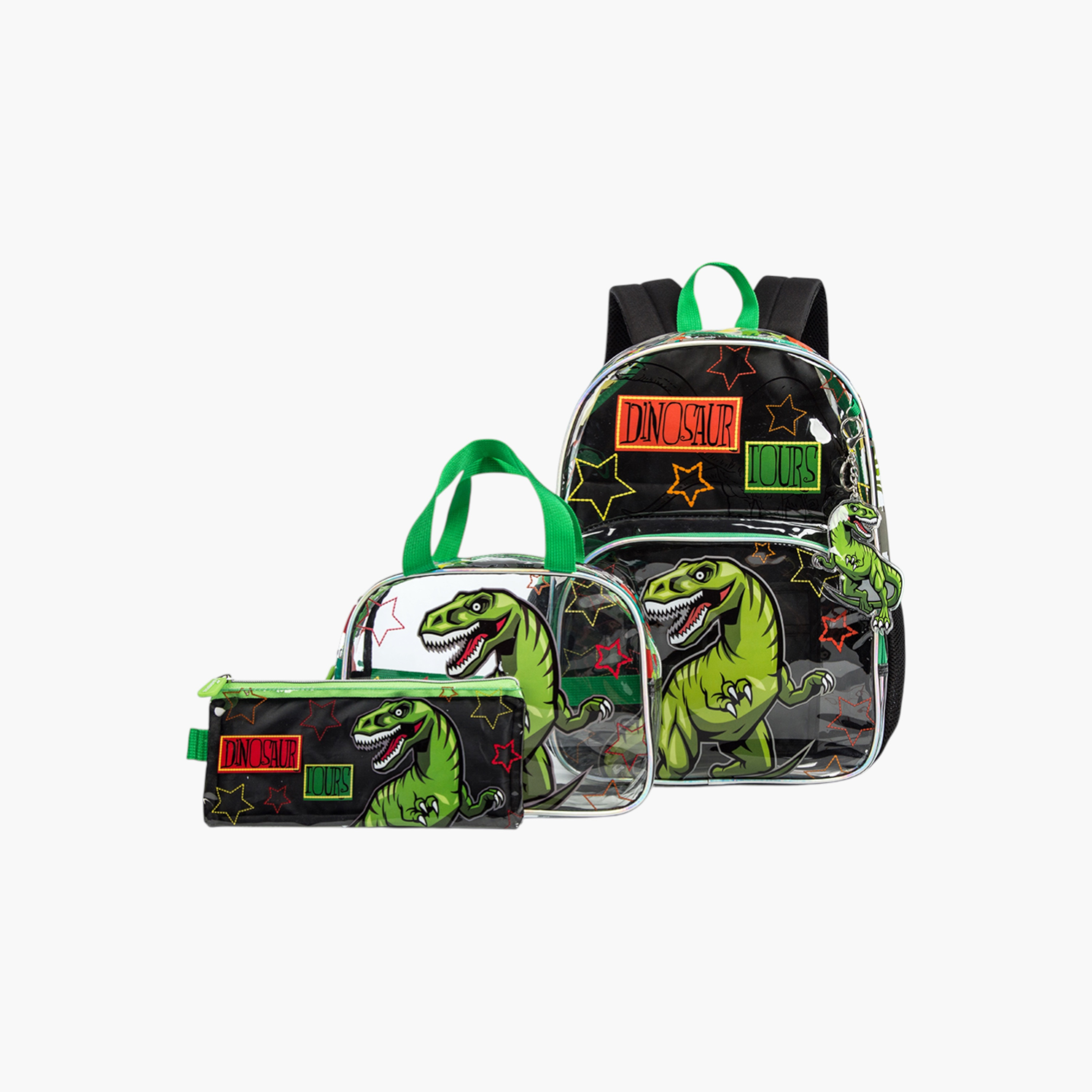 Eazy Kids 3-Piece Dinosaur Print 17-inch Backpack Set - 30x18x43 cms-school-bagsandbackpacks-sets-image-2
