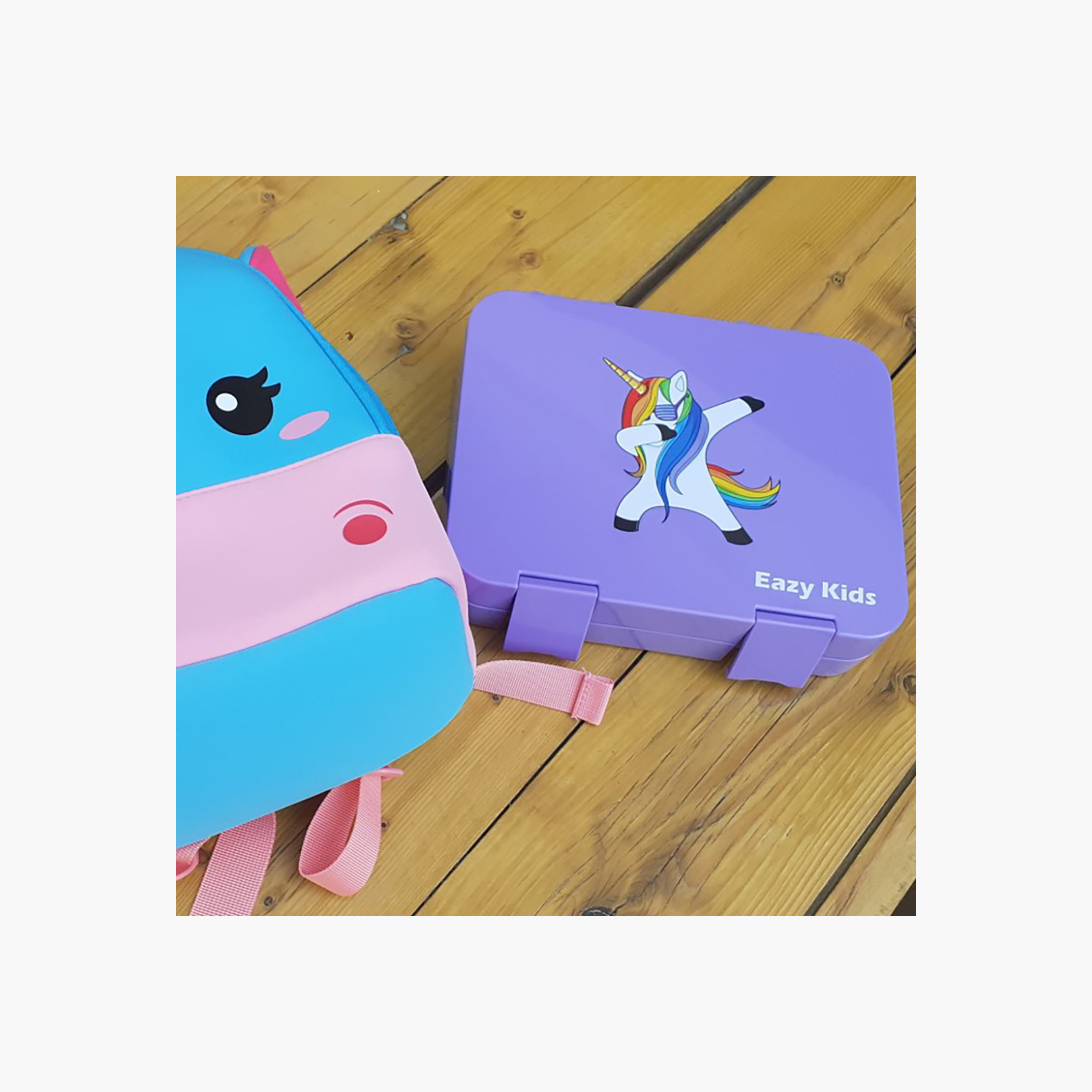 Eazy Kids Unicorn Print 6-Compartment Bento Lunch Box-school-lunchessentials-lunchboxes-image-8
