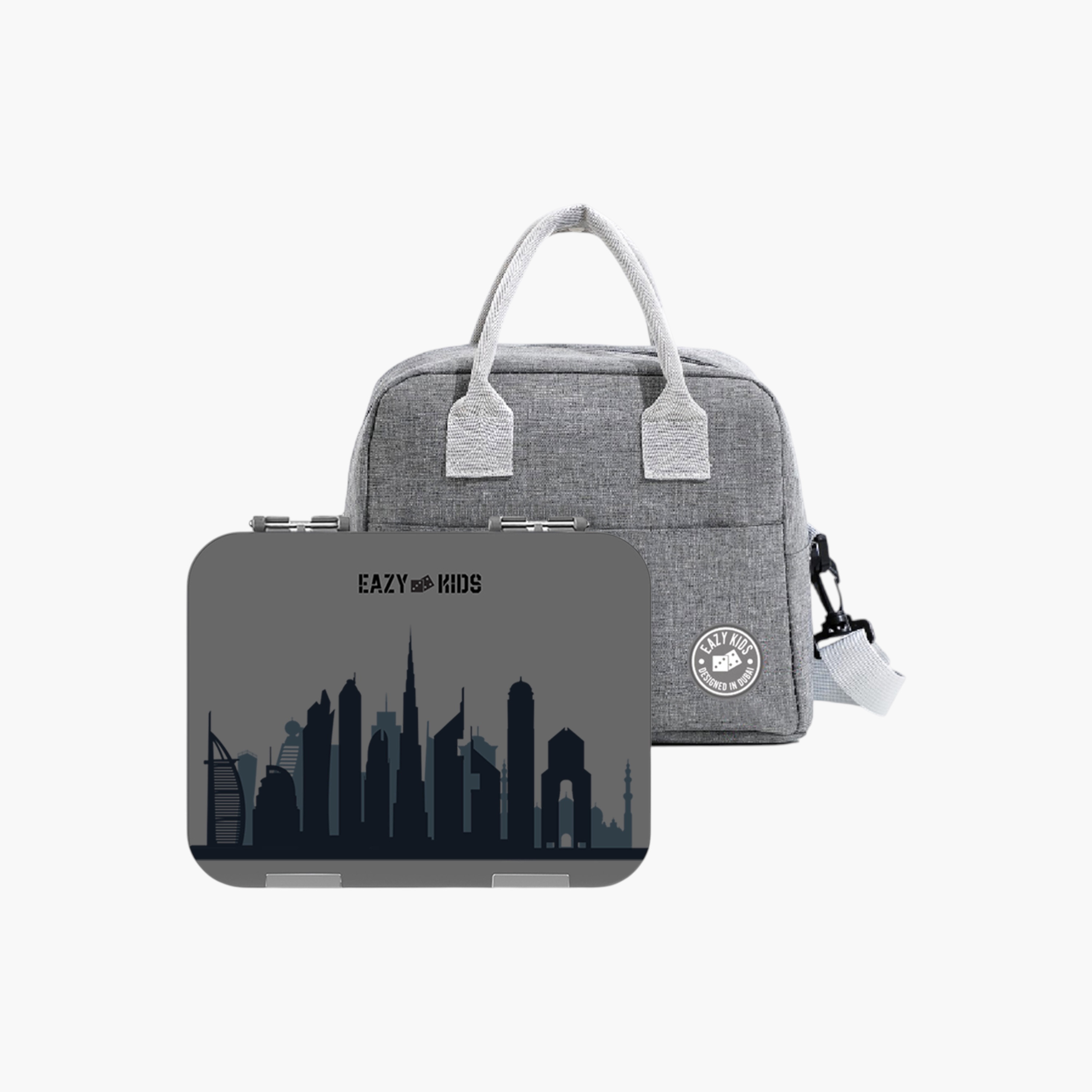 Eazy Kids Printed Convertible Compartment Bento Lunch Box and Sandwich Cutter Set-school-lunchessentials-lunchboxes-image-5