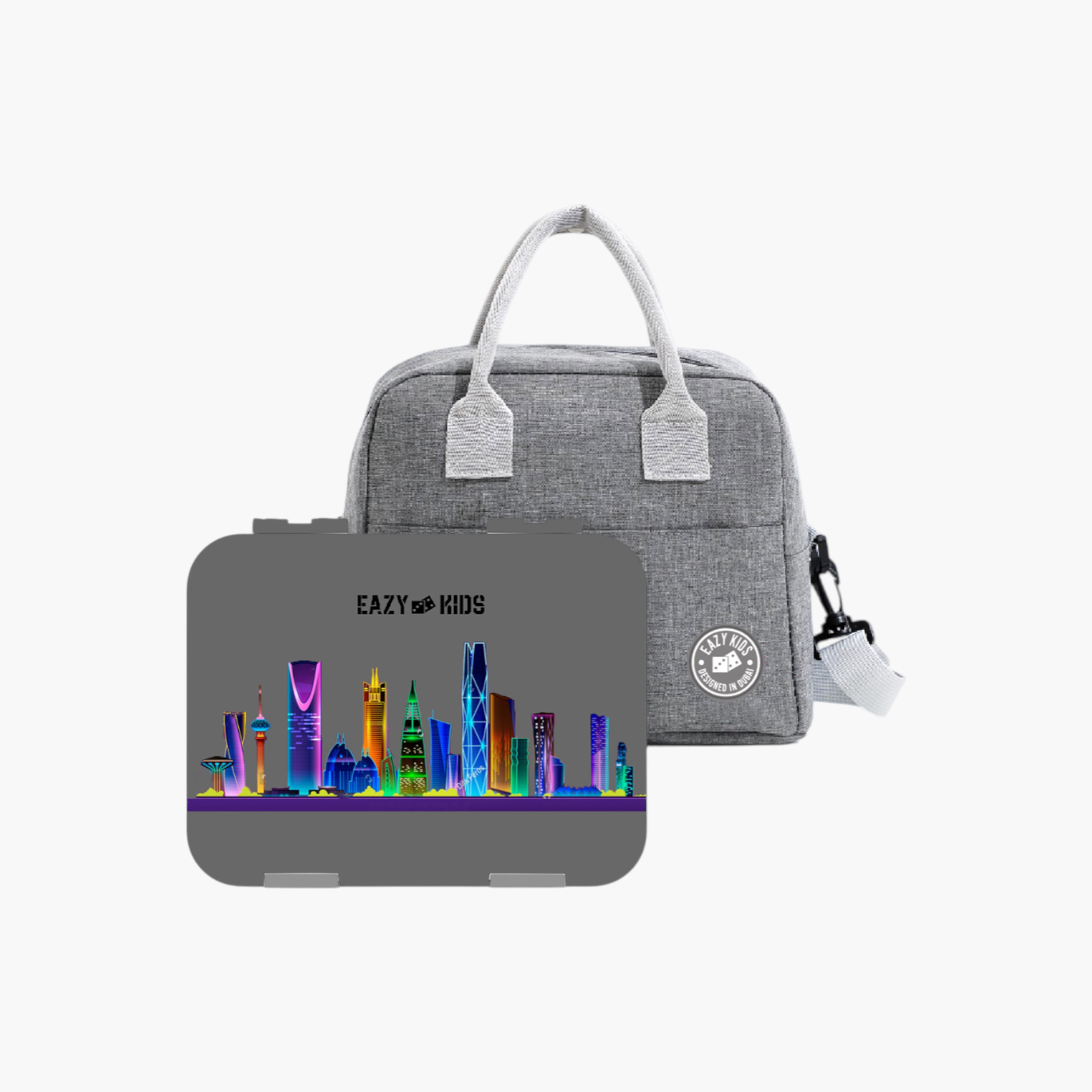 Eazy Kids Printed 4-Compartment Bento Lunch Box and Sandwich Cutter Set-school-lunchessentials-lunchboxes-image-9