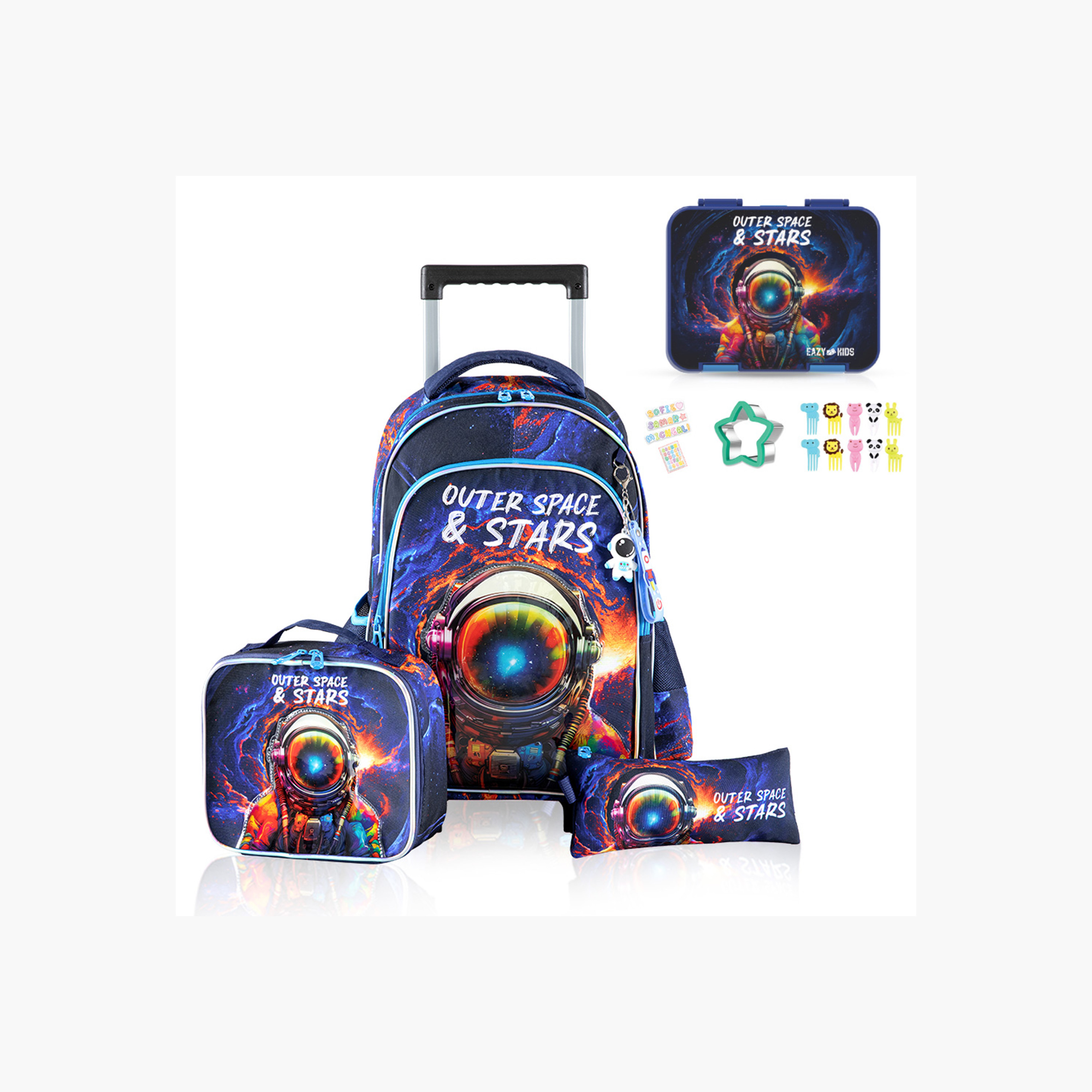 Eazy Kids Printed Convertible Bento Lunch Box with Sandwich Cutter and Fruit Pick Set-school-lunchessentials-lunchboxes-image-10
