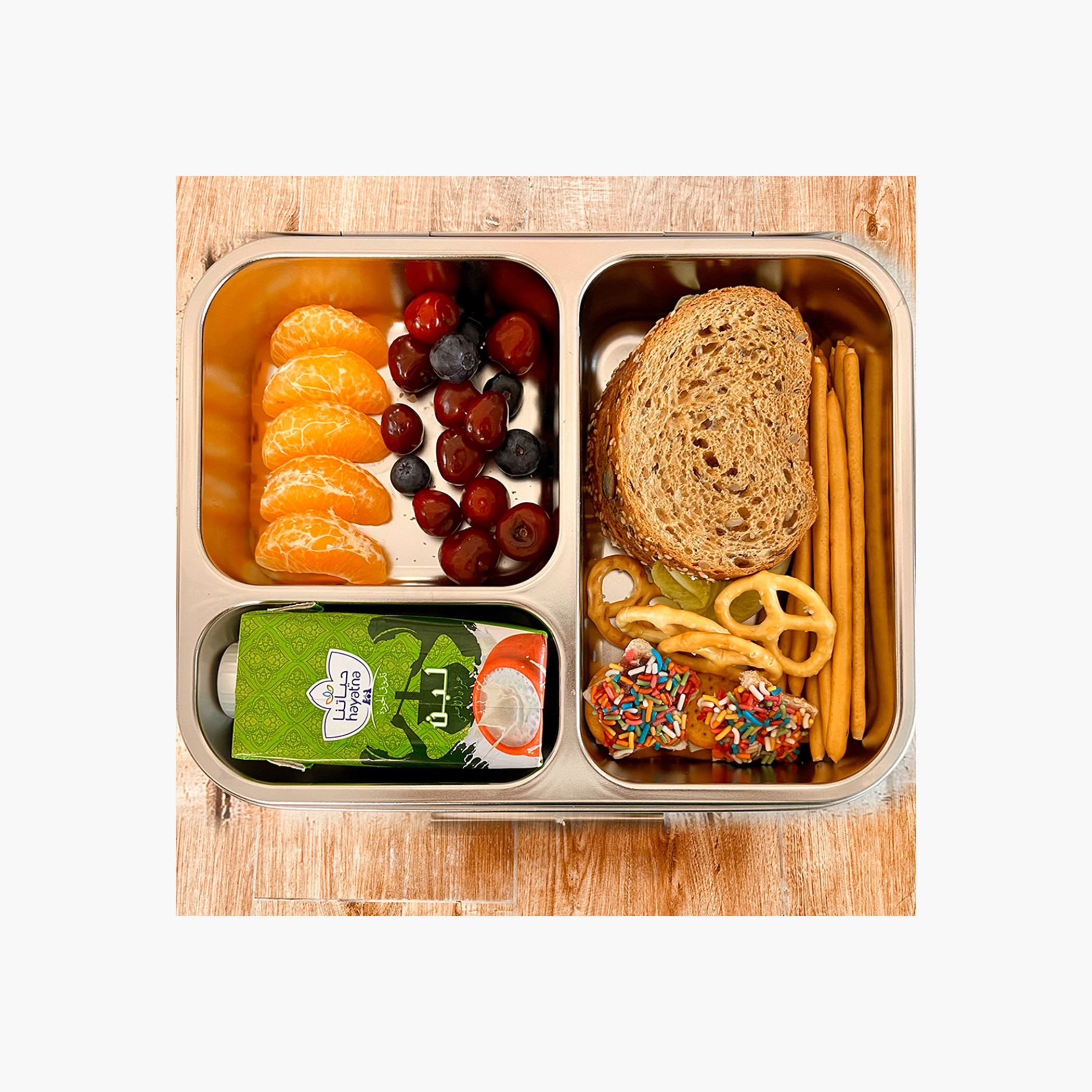 صندوق غداء بينتو ستانلس ستيل 3 أقسام من إيزي كيدز-school-lunchessentials-lunchboxes-image-11