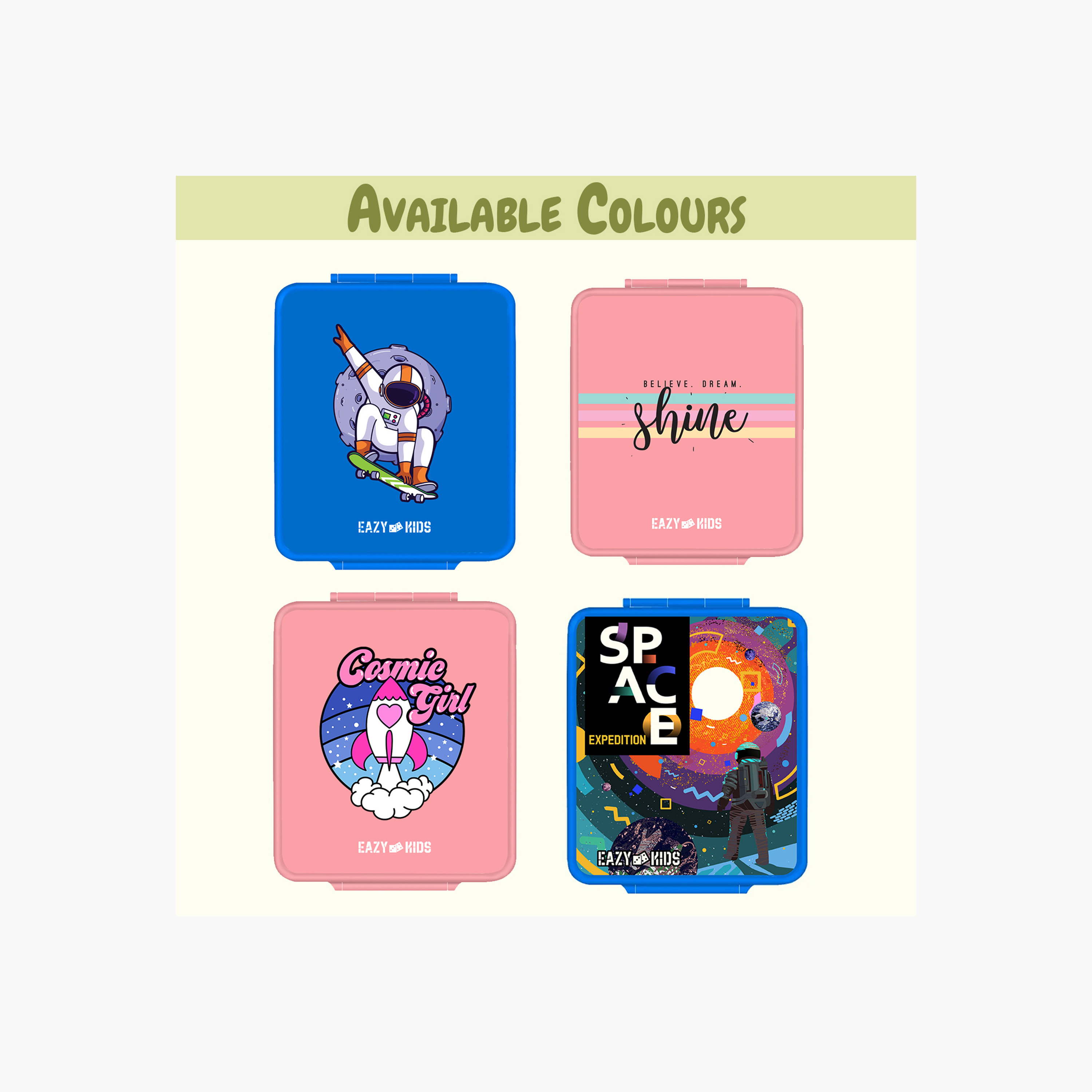 صندوق غداء بطبعات مع علبة بعزل حراري من إيزي كيدز-school-lunchessentials-lunchboxes-image-2
