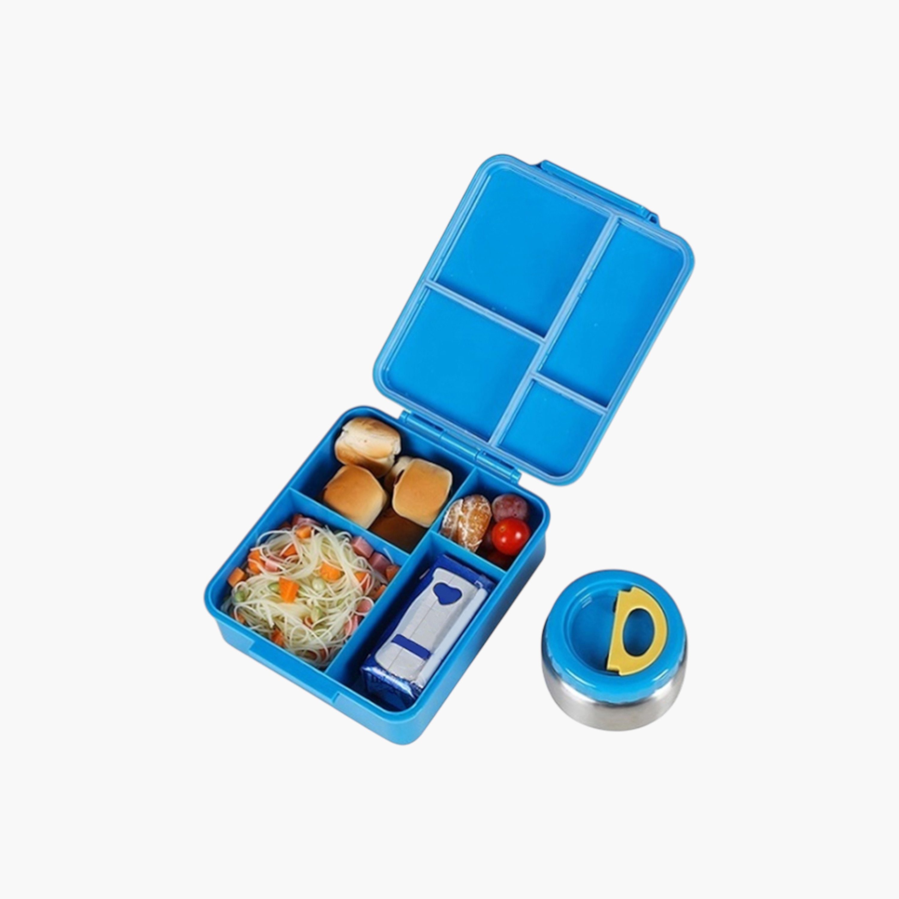 صندوق غداء بطبعات مع علبة بعزل حراري من إيزي كيدز-school-lunchessentials-lunchboxes-image-7
