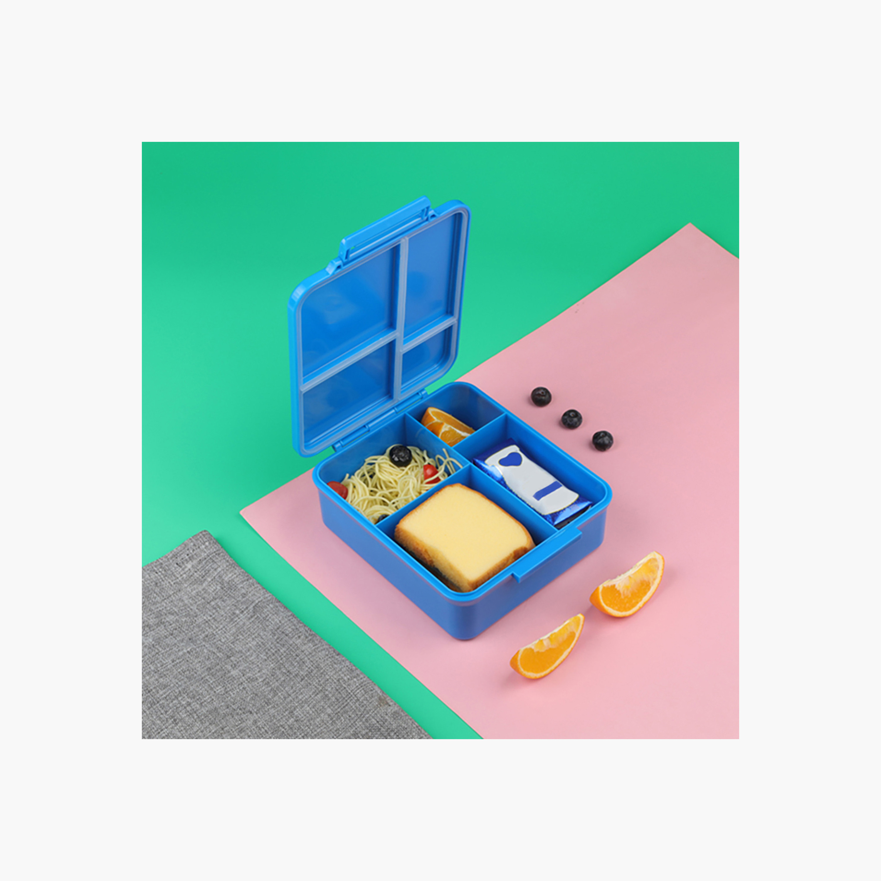 صندوق غداء بطبعات مع علبة بعزل حراري من إيزي كيدز-school-lunchessentials-lunchboxes-image-8