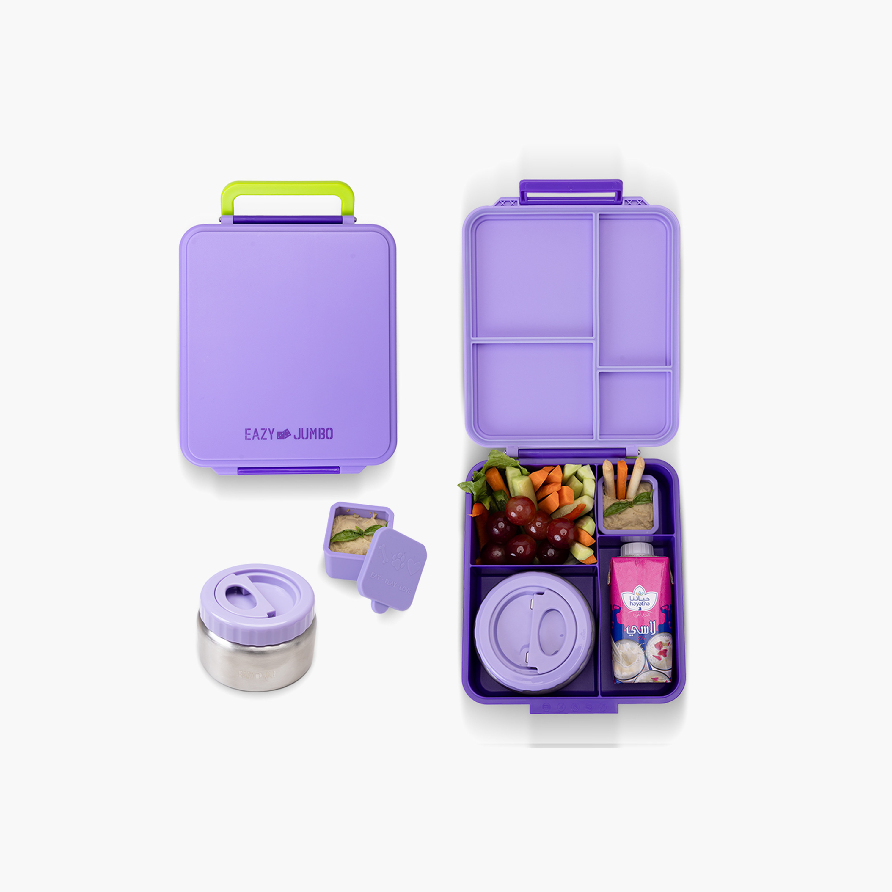 Mini Dip Box Buy Eazy Kids Jumbo Solid Lunch Box with Insulated Jar and Dip Box Set ...
