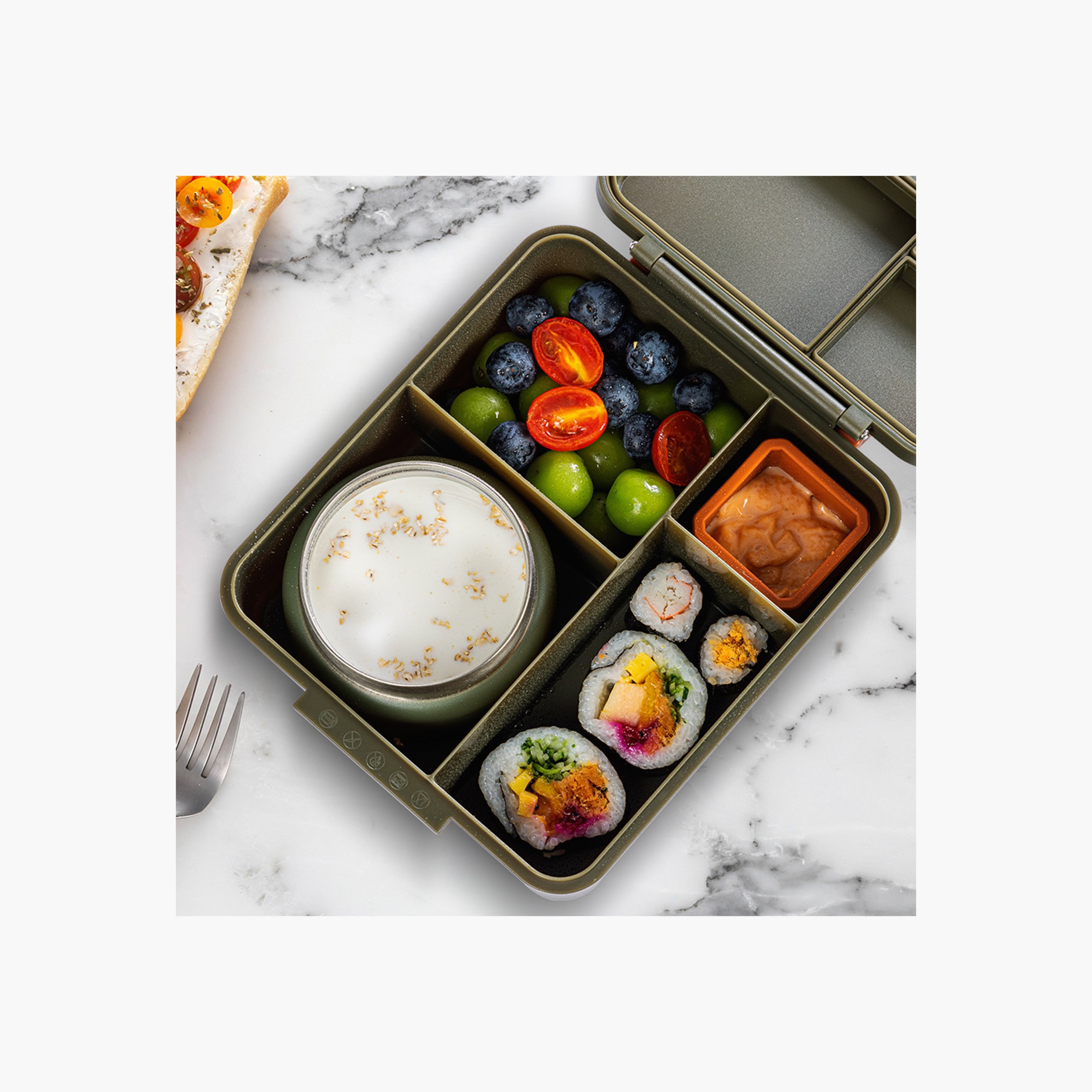 Eazy Kids Jumbo Solid Lunch Box with Insulated Jar and Dip Box Set-school-lunchessentials-lunchboxes-image-9