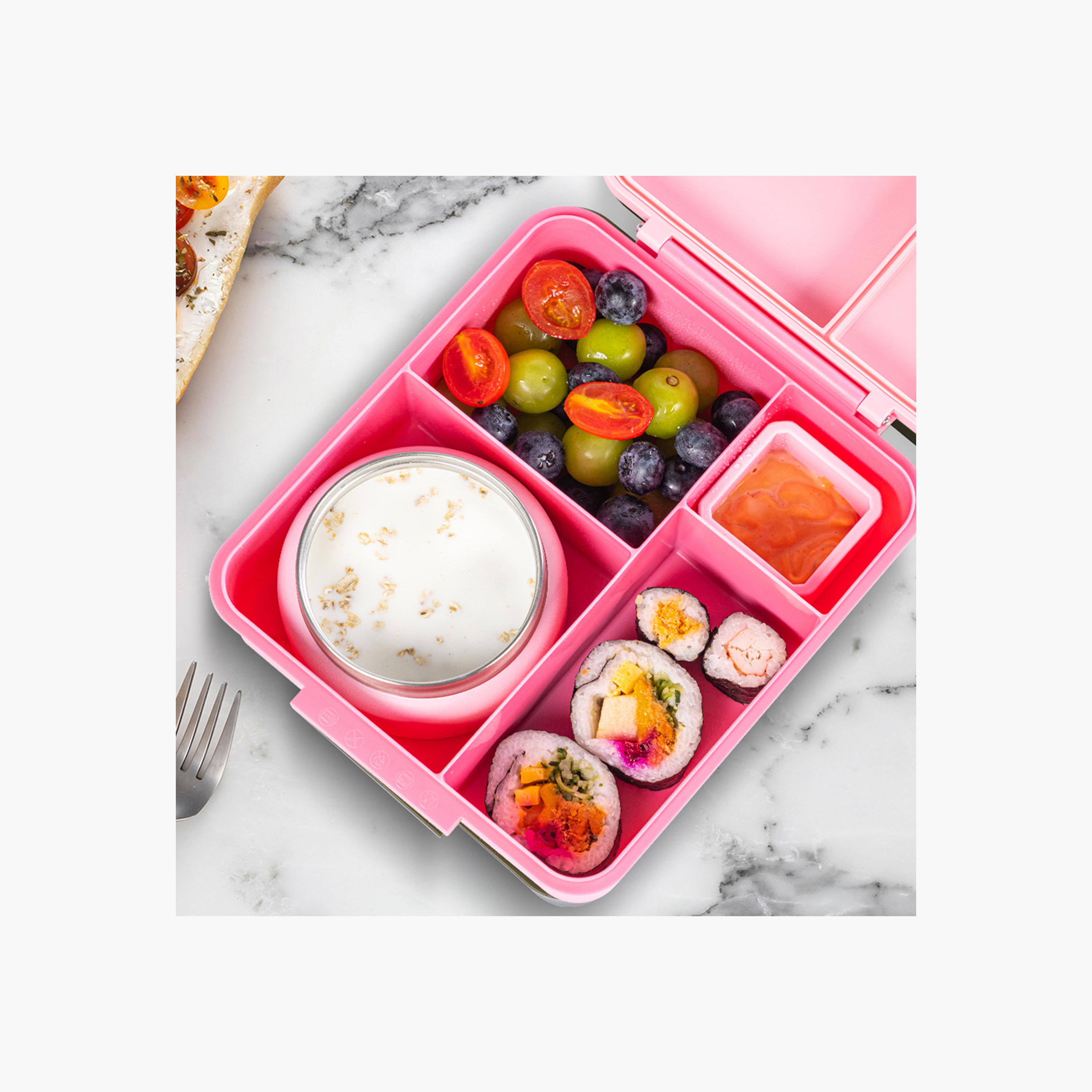 Eazy Kids Jumbo Solid Lunch Box with Insulated Jar and Dip Box Set-school-lunchessentials-lunchboxes-image-11