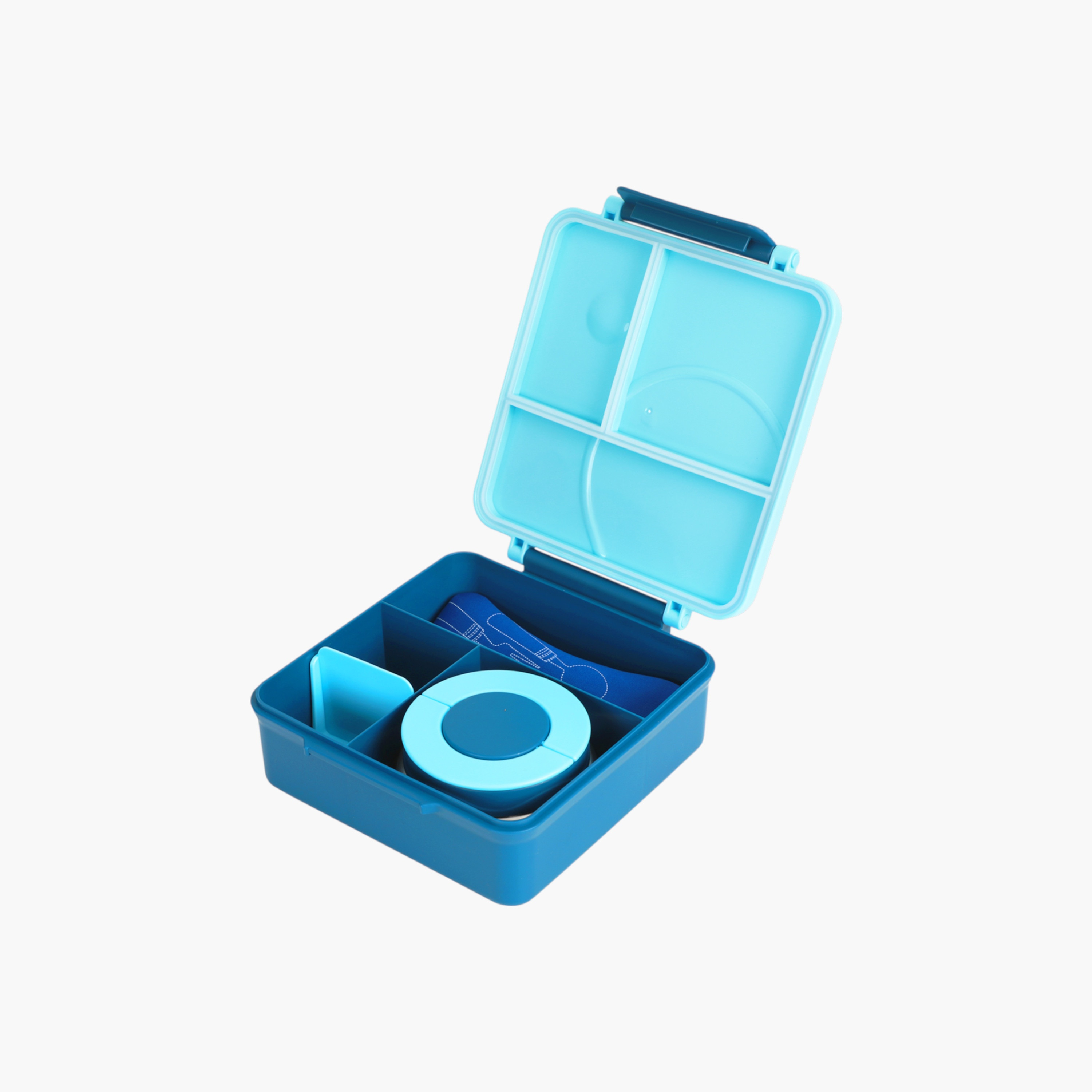Eazy Kids Solid Sectioned Lunch Box with Cutlery and Food Jar-school-lunchessentials-lunchboxes-image-7
