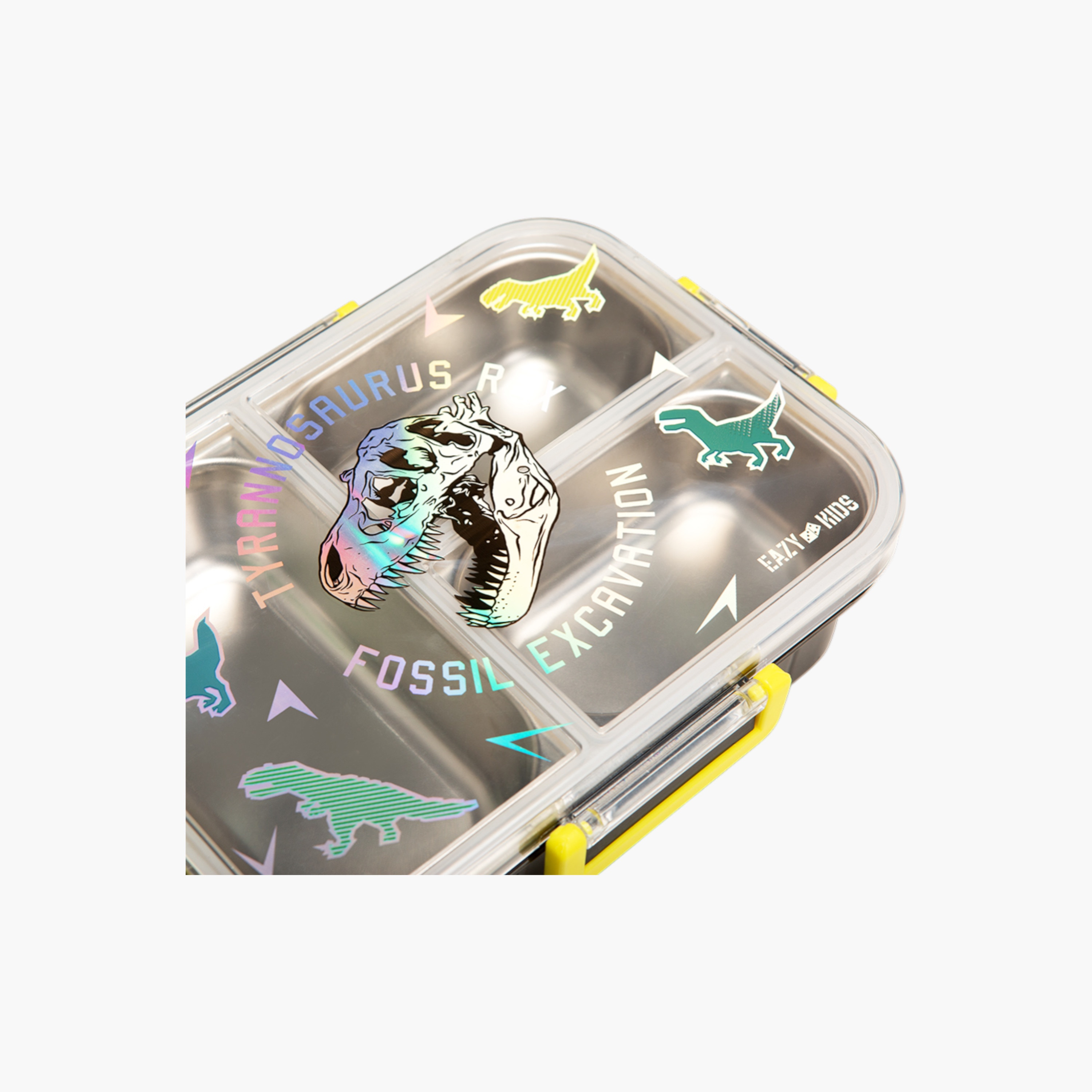 Eazy Kids Dinosaur Print Stainless Steel Lunch Box-school-lunchessentials-lunchboxes-image-6
