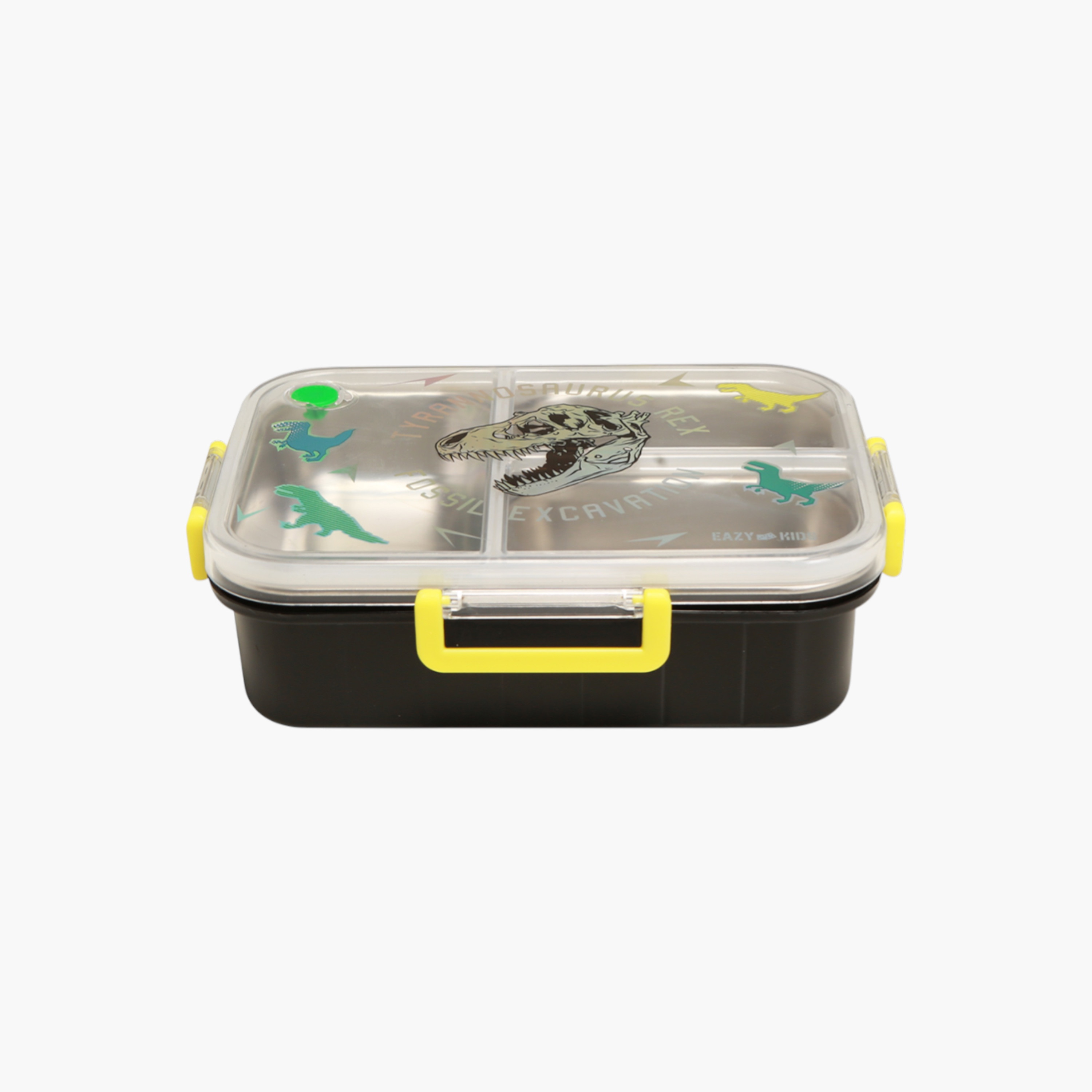 Eazy Kids Dinosaur Print Stainless Steel Lunch Box-school-lunchessentials-lunchboxes-image-8