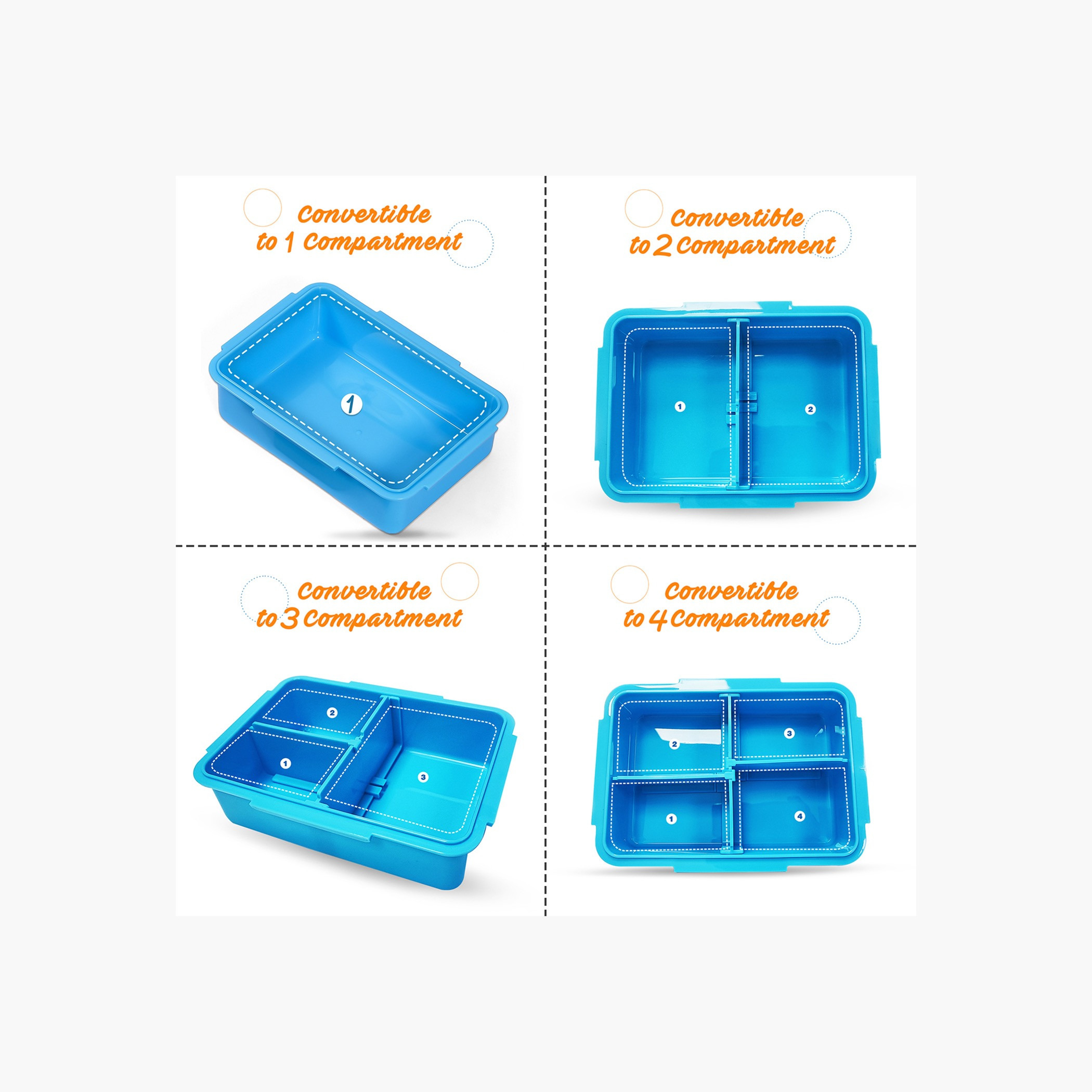 صندوق غداء بينتو مقسم قابل للتحول بطبعات سمك قرش ومشبك إغلاق من إيزي كيدز-school-lunchessentials-lunchboxes-image-5