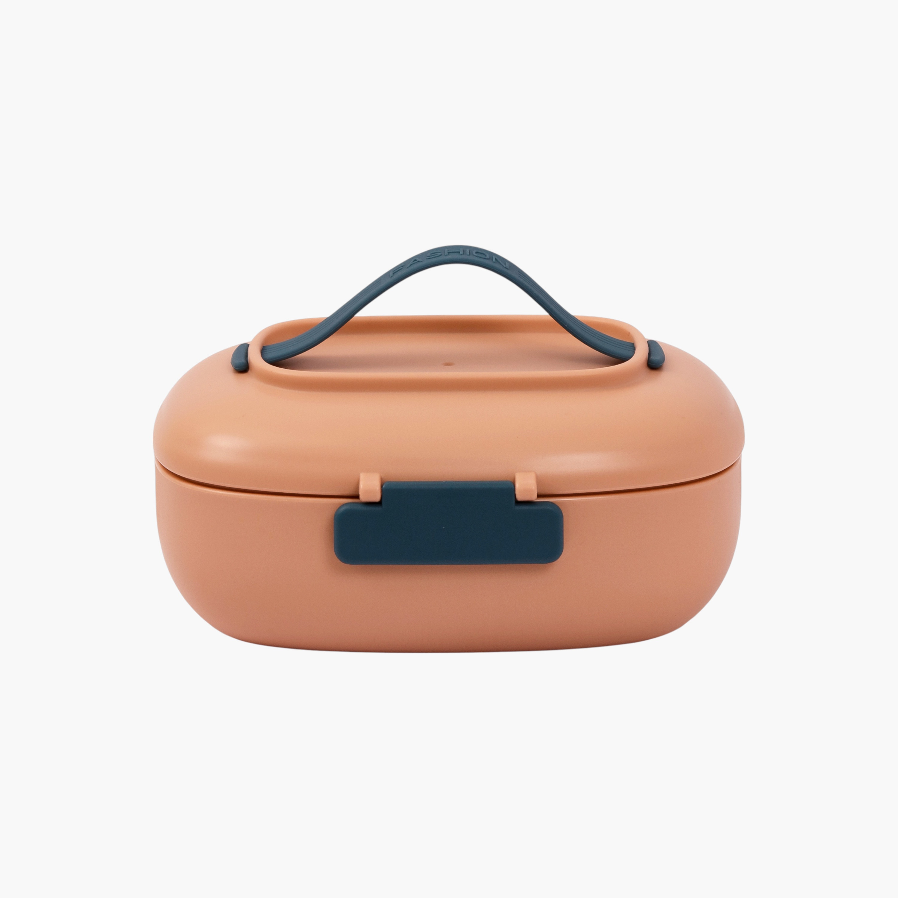 صندوق غداء سادة مع شوكة وملعقة من إيزي كيدز-school-lunchessentials-lunchboxes-image-1