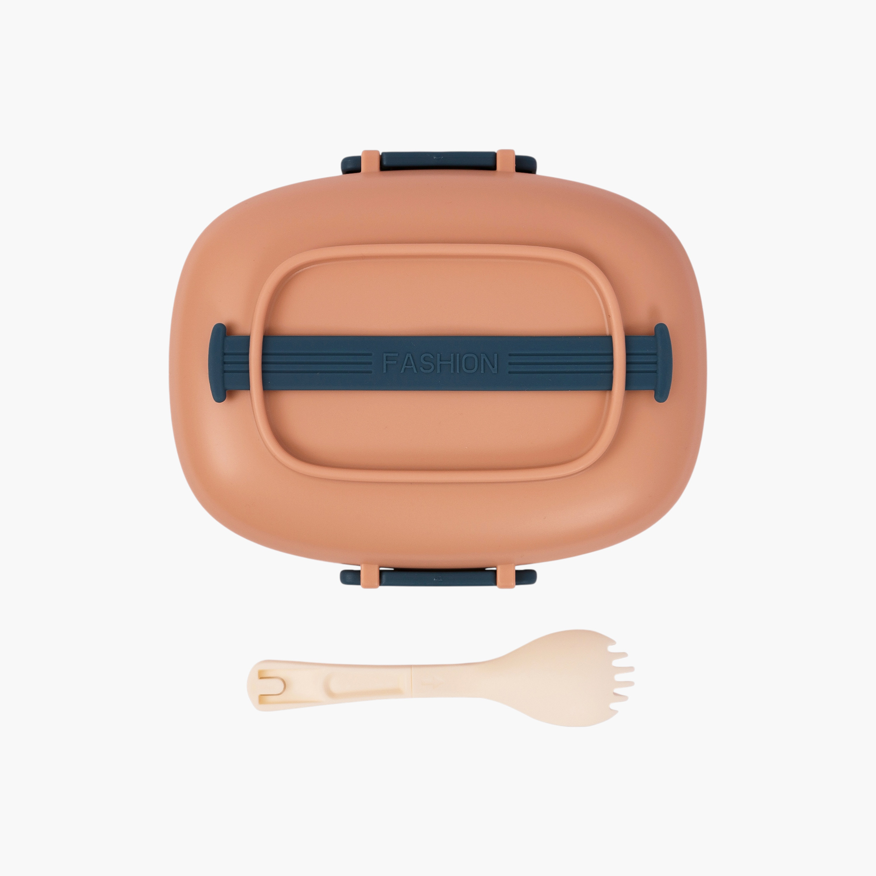 Eazy Kids Solid Lunch Box with Spork-school-lunchessentials-lunchboxes-image-2