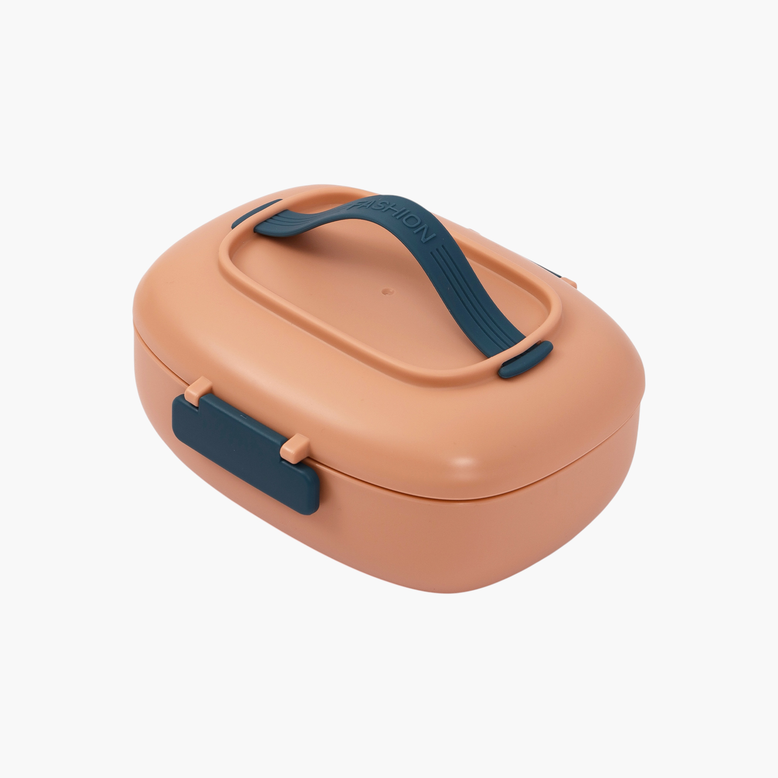 صندوق غداء سادة مع شوكة وملعقة من إيزي كيدز-school-lunchessentials-lunchboxes-image-4