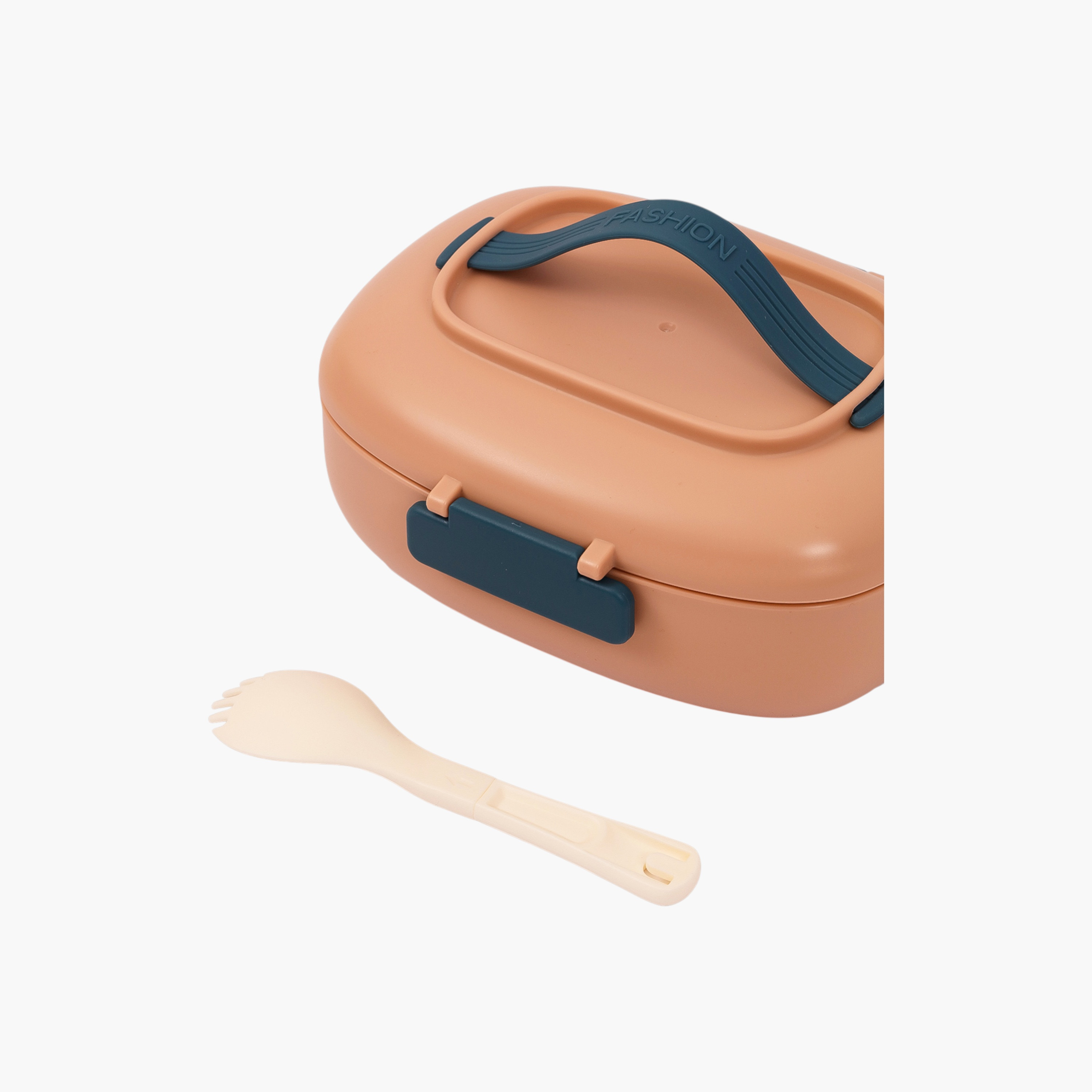 Eazy Kids Solid Lunch Box with Spork-school-lunchessentials-lunchboxes-image-5