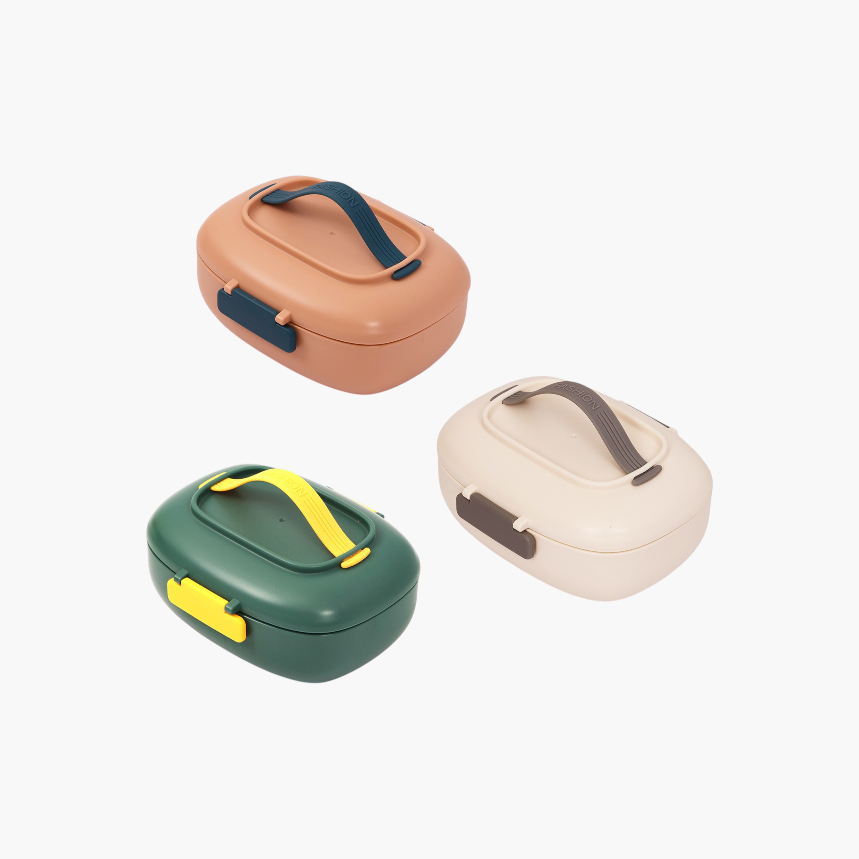 صندوق غداء مقسّم سادة مع شوكة ومقبض من إيزي كيدز-school-lunchessentials-lunchboxes-image-8