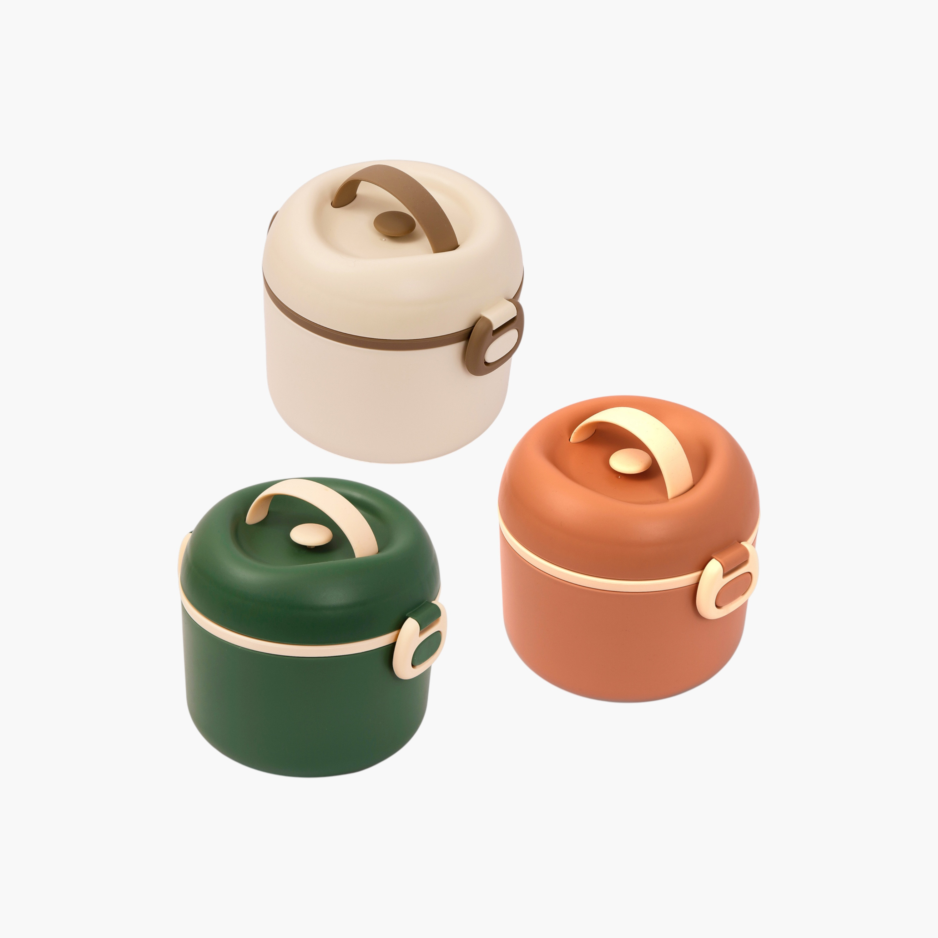 صندوق غداء سادة مع غطاء بإغلاق مشبك ومقبض من إيزي كيدز-school-lunchessentials-lunchboxes-image-3