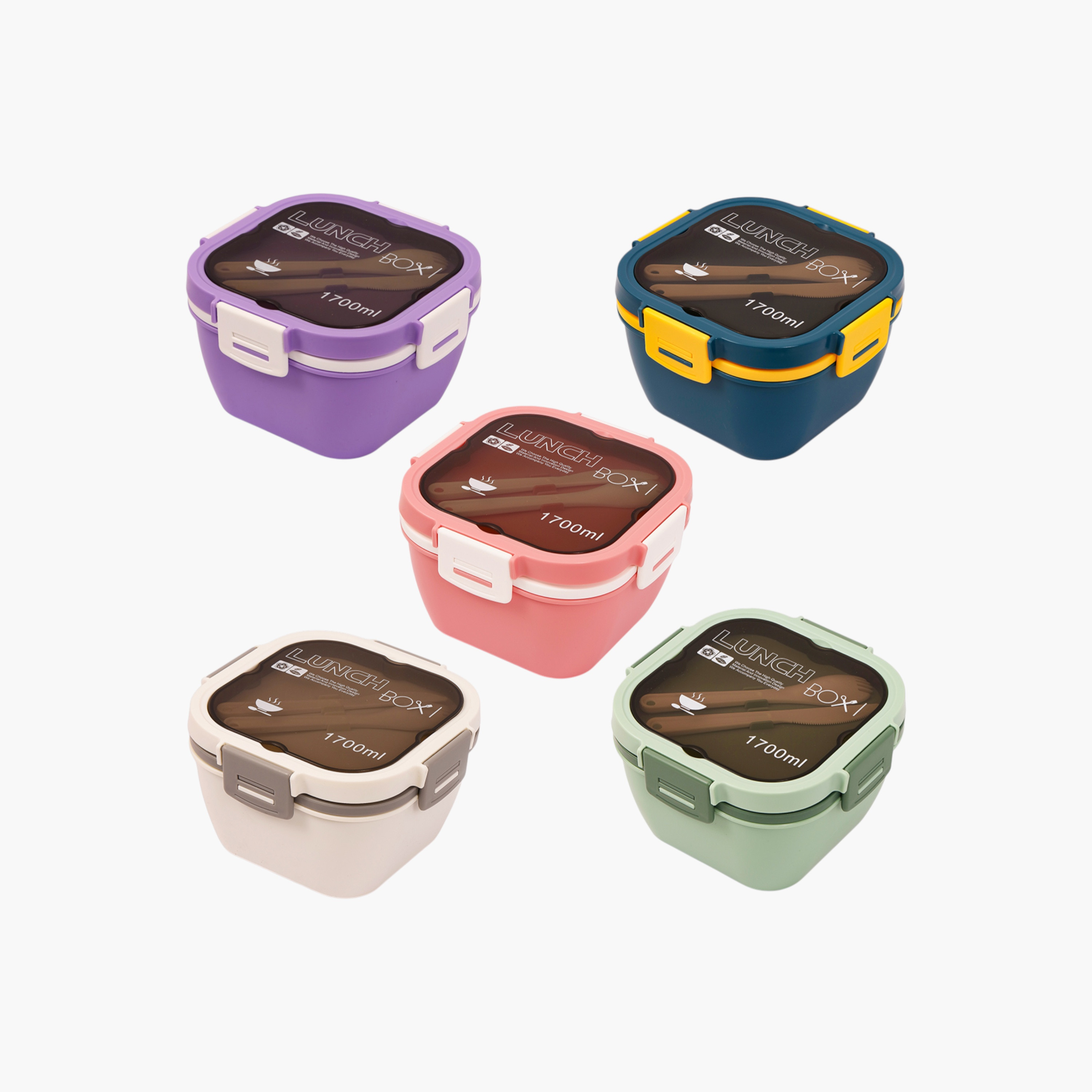 Eazy Kids Compartment Lunch Box with Clip Lock Closure-school-lunchessentials-lunchboxes-image-9