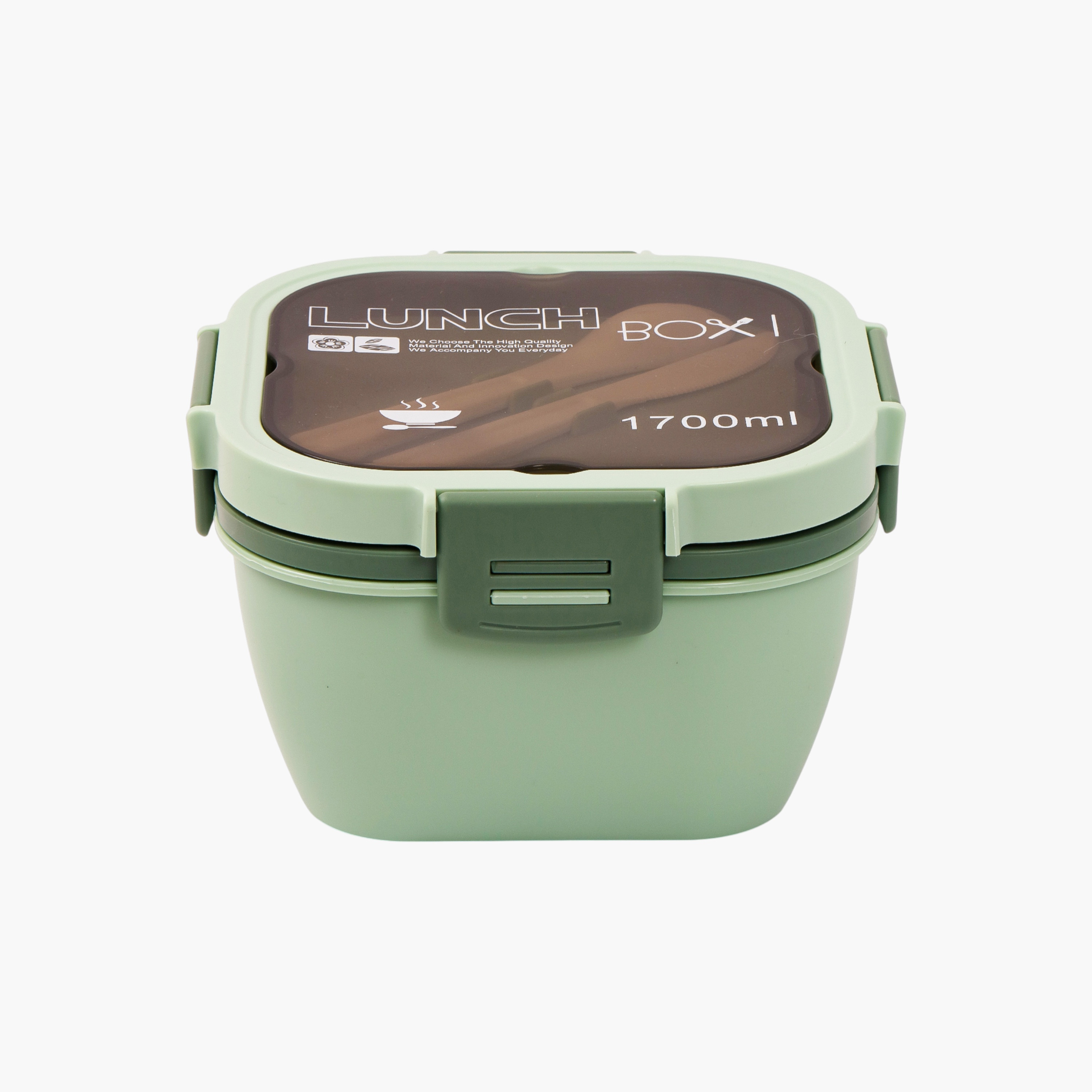 Eazy Kids Printed Sectioned Lunch Box with Clip Lock Lid-school-lunchessentials-lunchboxes-image-2