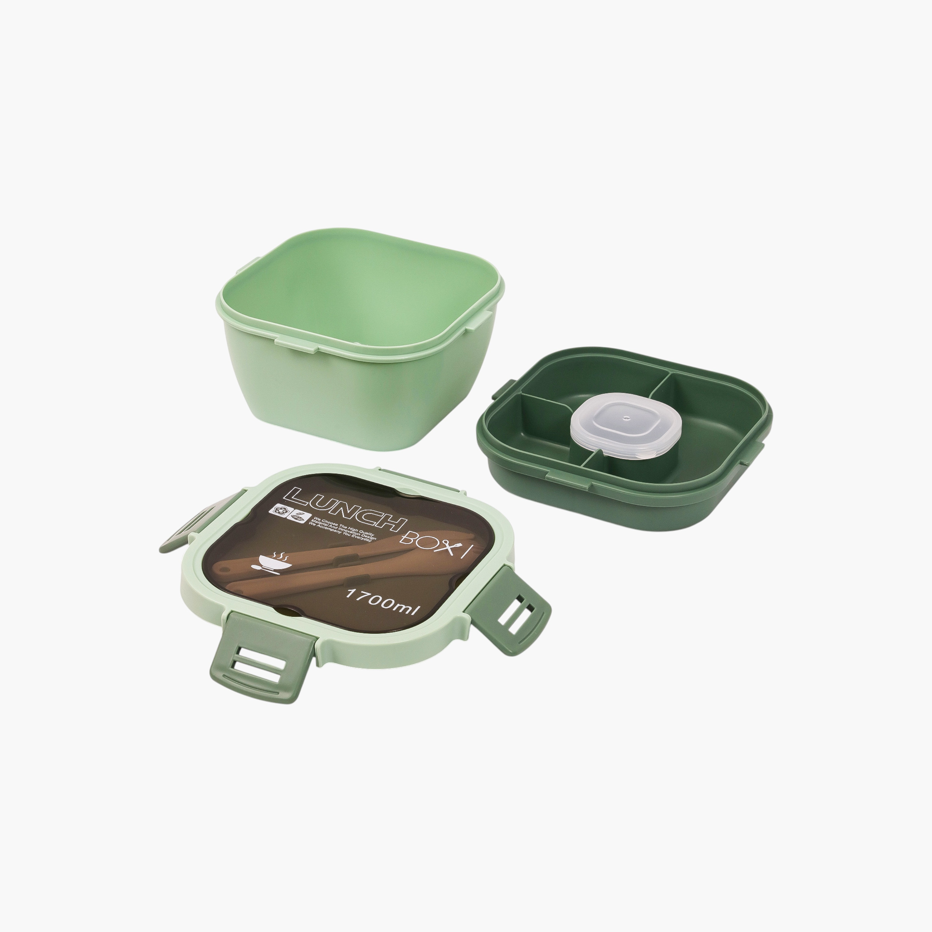 Eazy Kids Printed Sectioned Lunch Box with Clip Lock Lid-school-lunchessentials-lunchboxes-image-5
