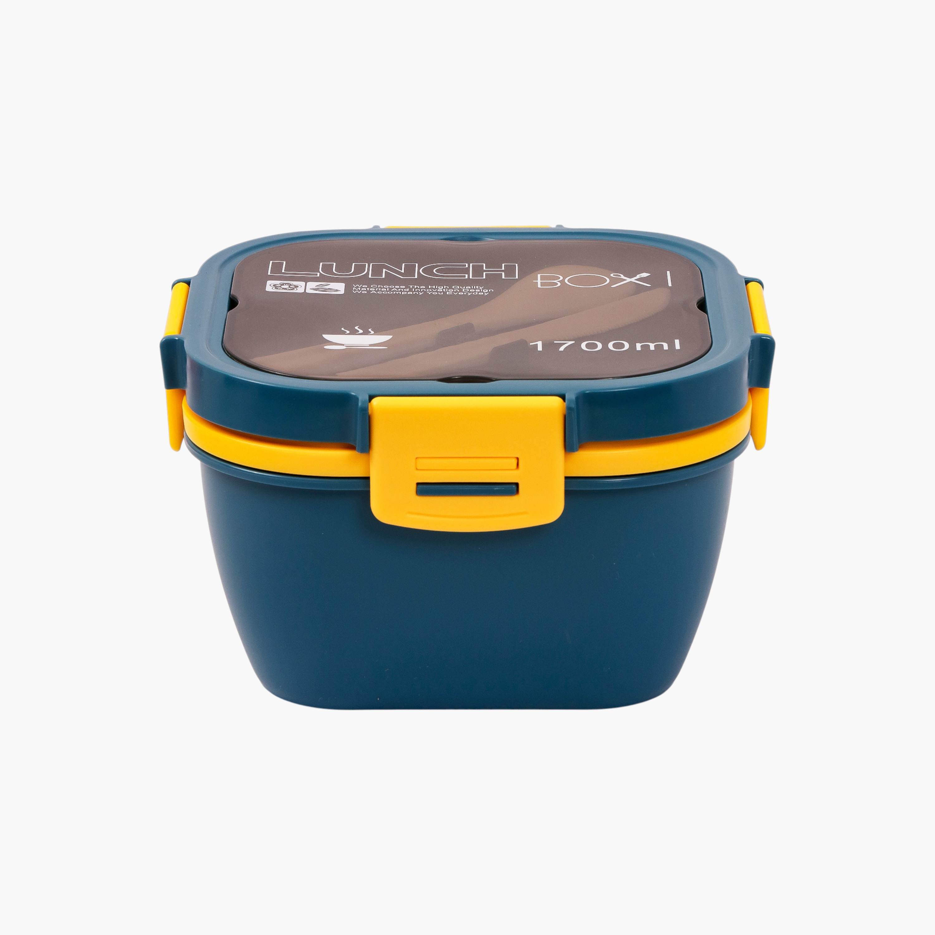 Eazy Kids Printed Sectioned Lunch Box with Clip Lock Lid-school-lunchessentials-lunchboxes-image-2
