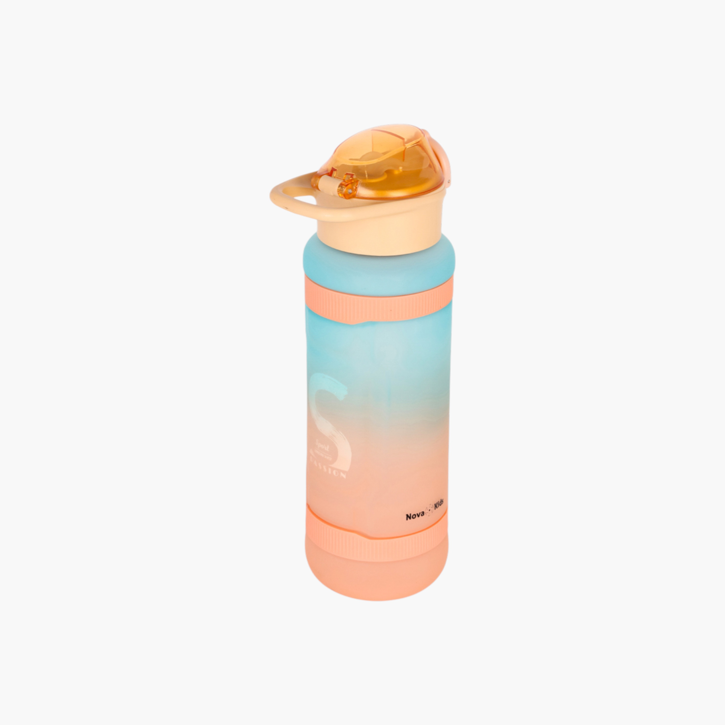 Nova Kids Printed Water Bottle with Straw - 1 L-school-waterbottles-image-2