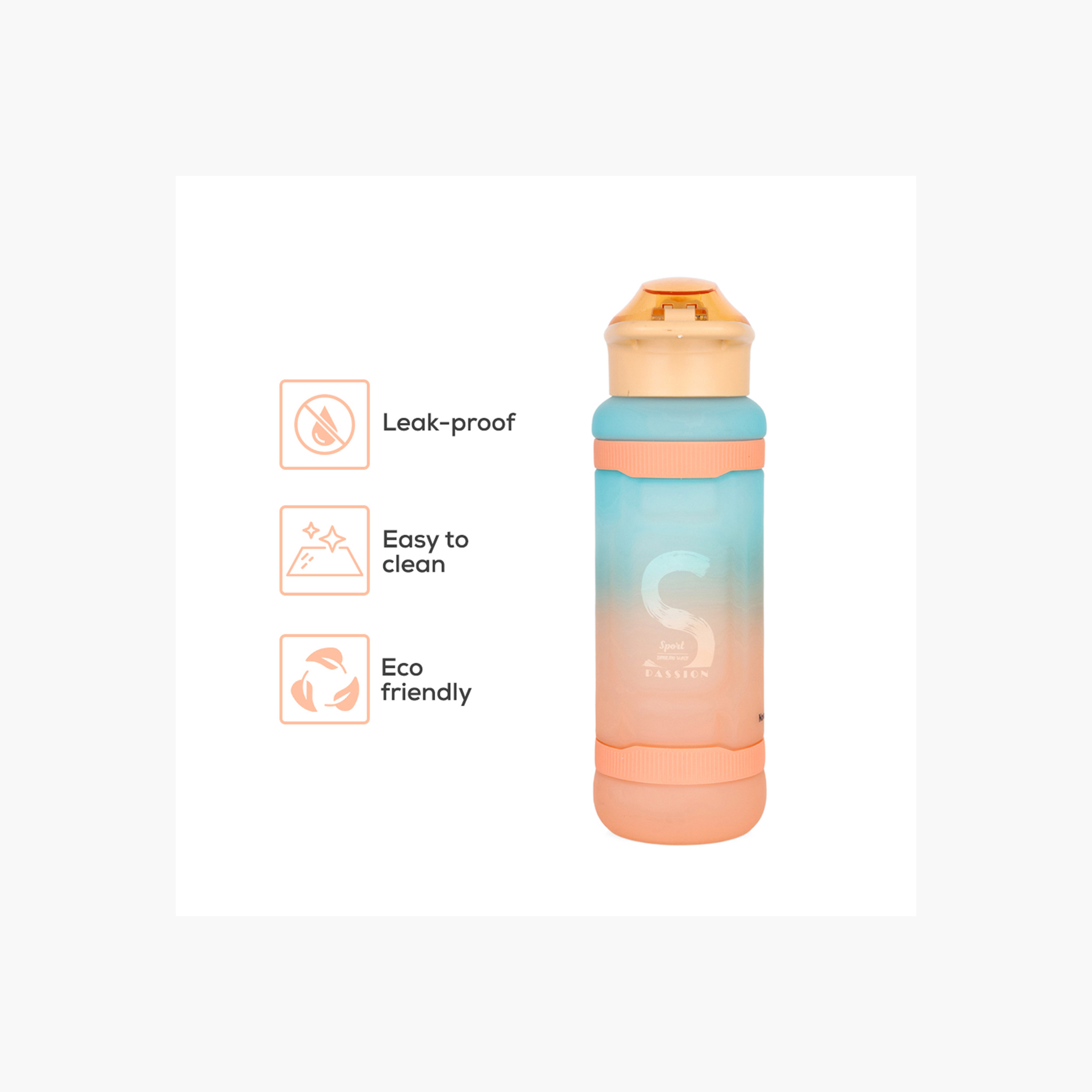 Nova Kids Printed Water Bottle with Straw - 1 L-school-waterbottles-image-5