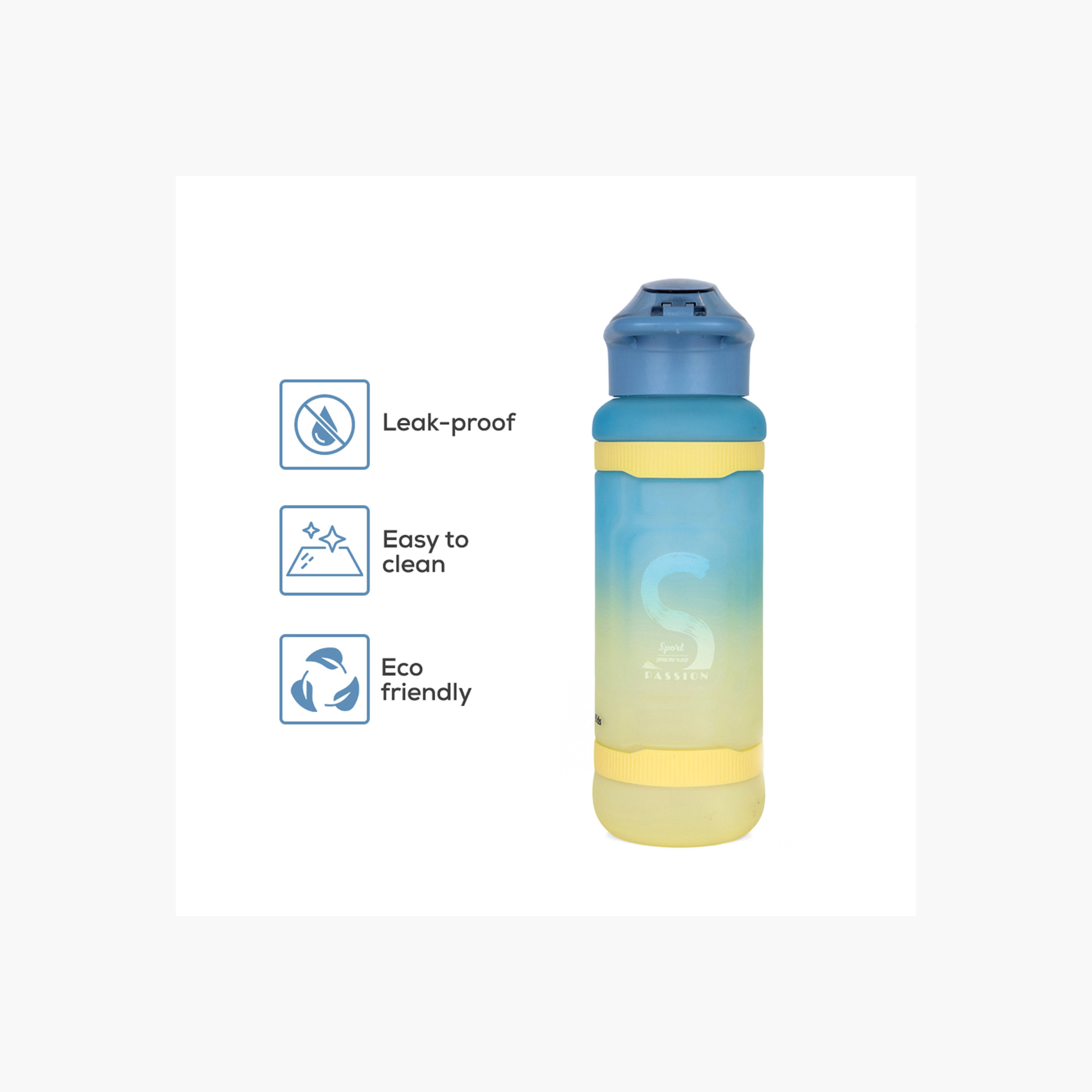 Nova Kids Printed Water Bottle with Straw - 1 L-school-waterbottles-image-5