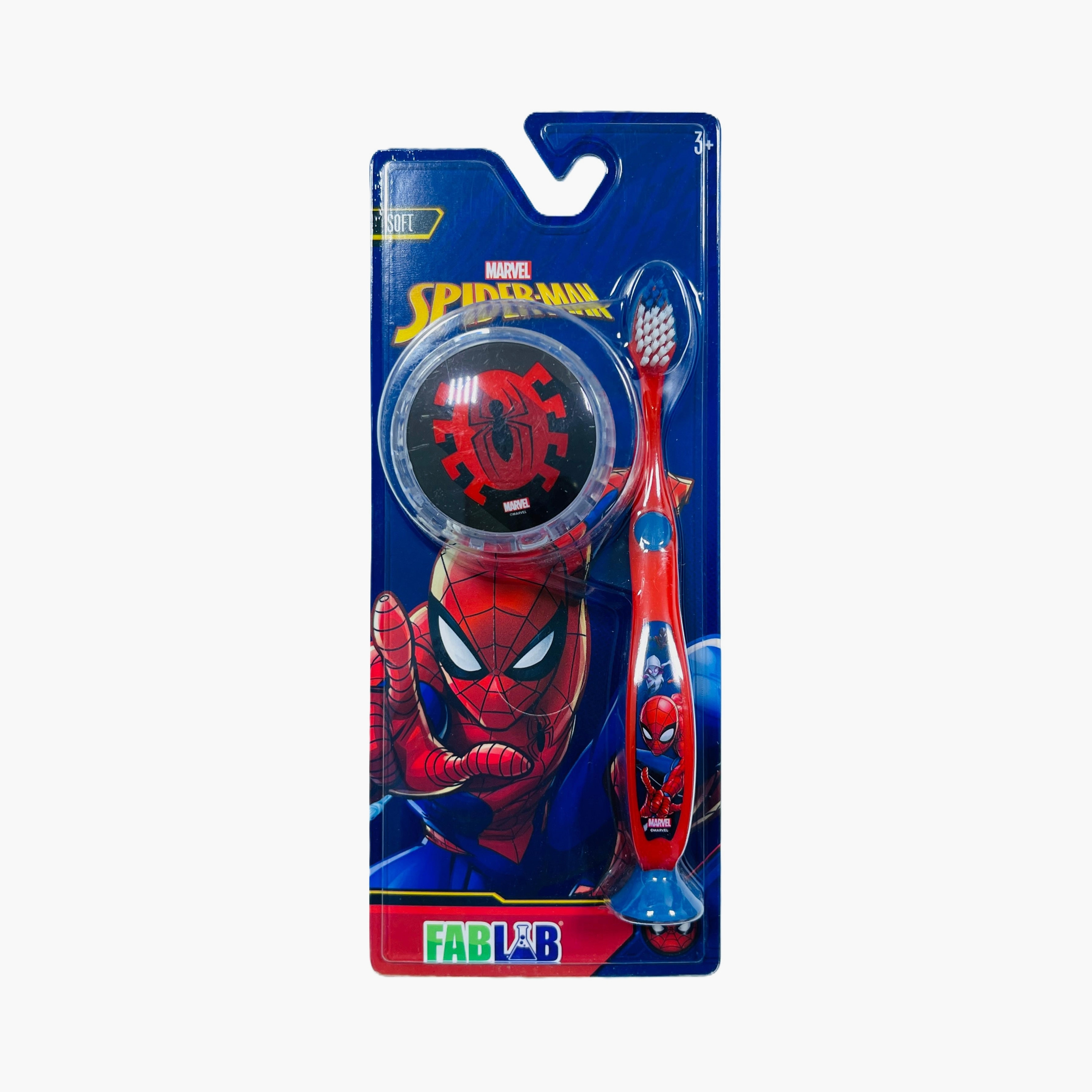 FabLab Spiderman Print Toothbrush with Light Up Yoyo Ball-baby-bathandcare-oralcare-image-1