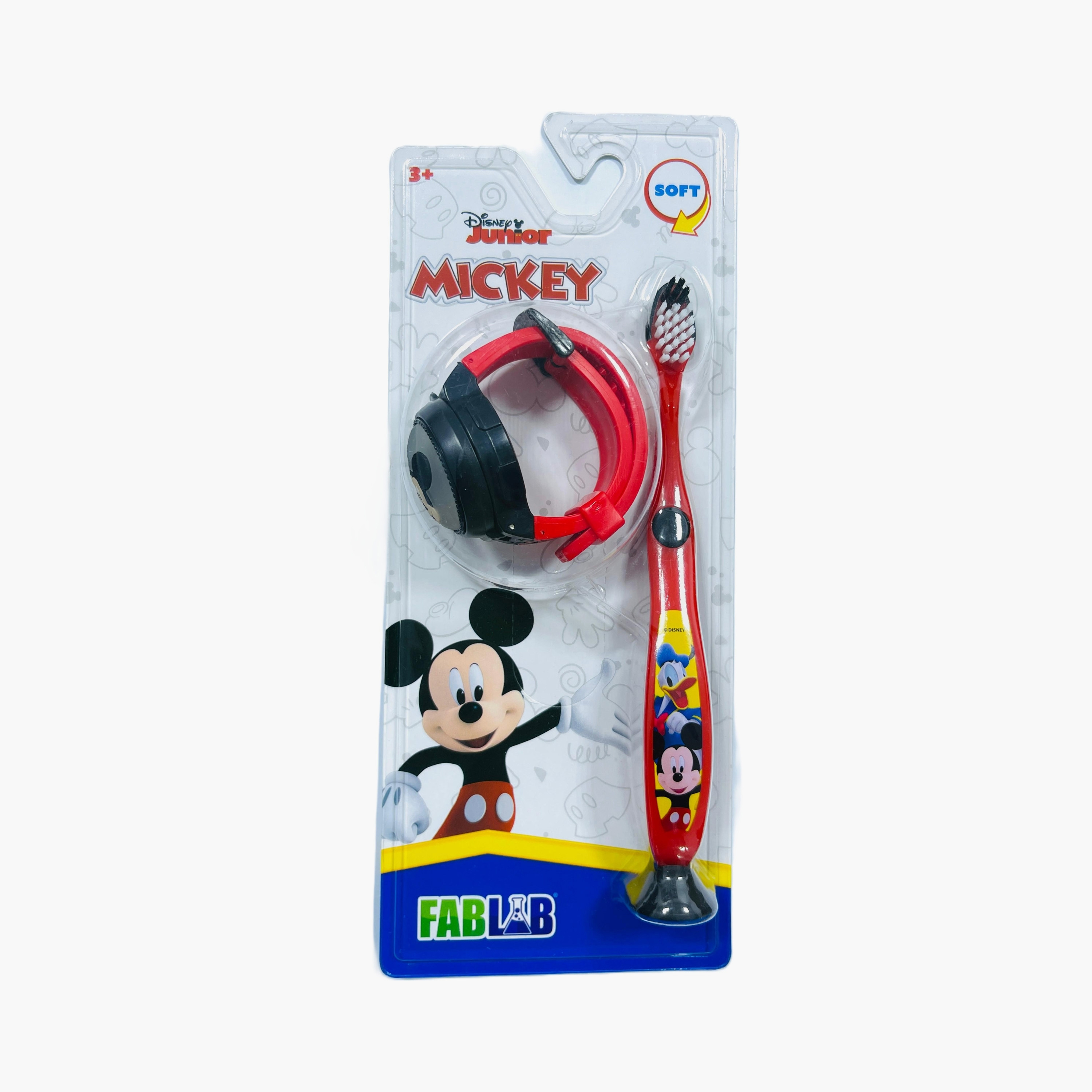 FabLab Mickey Print Toothbrush with Light Up Watch-baby-bathandcare-oralcare-image-1