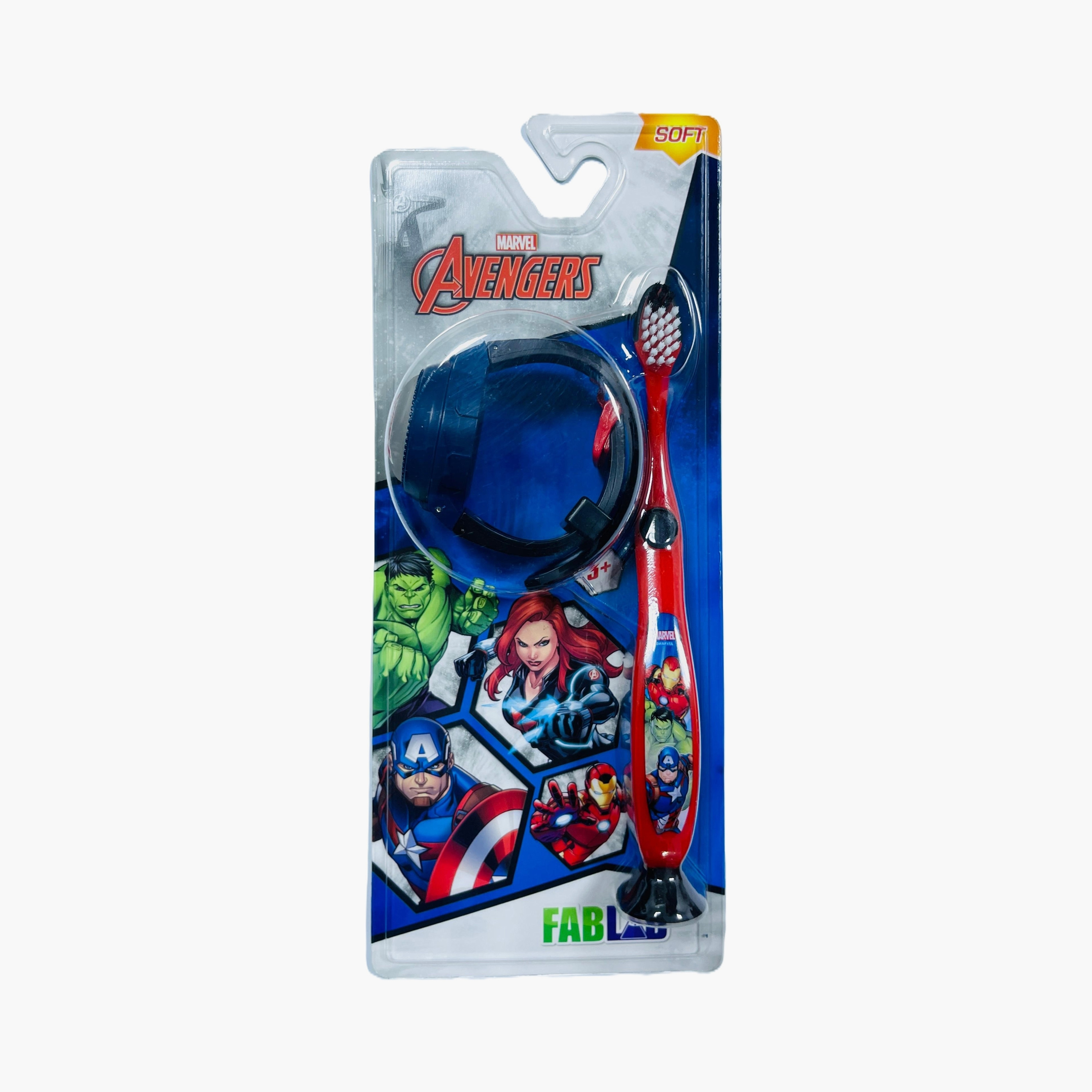 FabLab Avengers Print Toothbrush with Light Up Watch-baby-bathandcare-oralcare-image-1