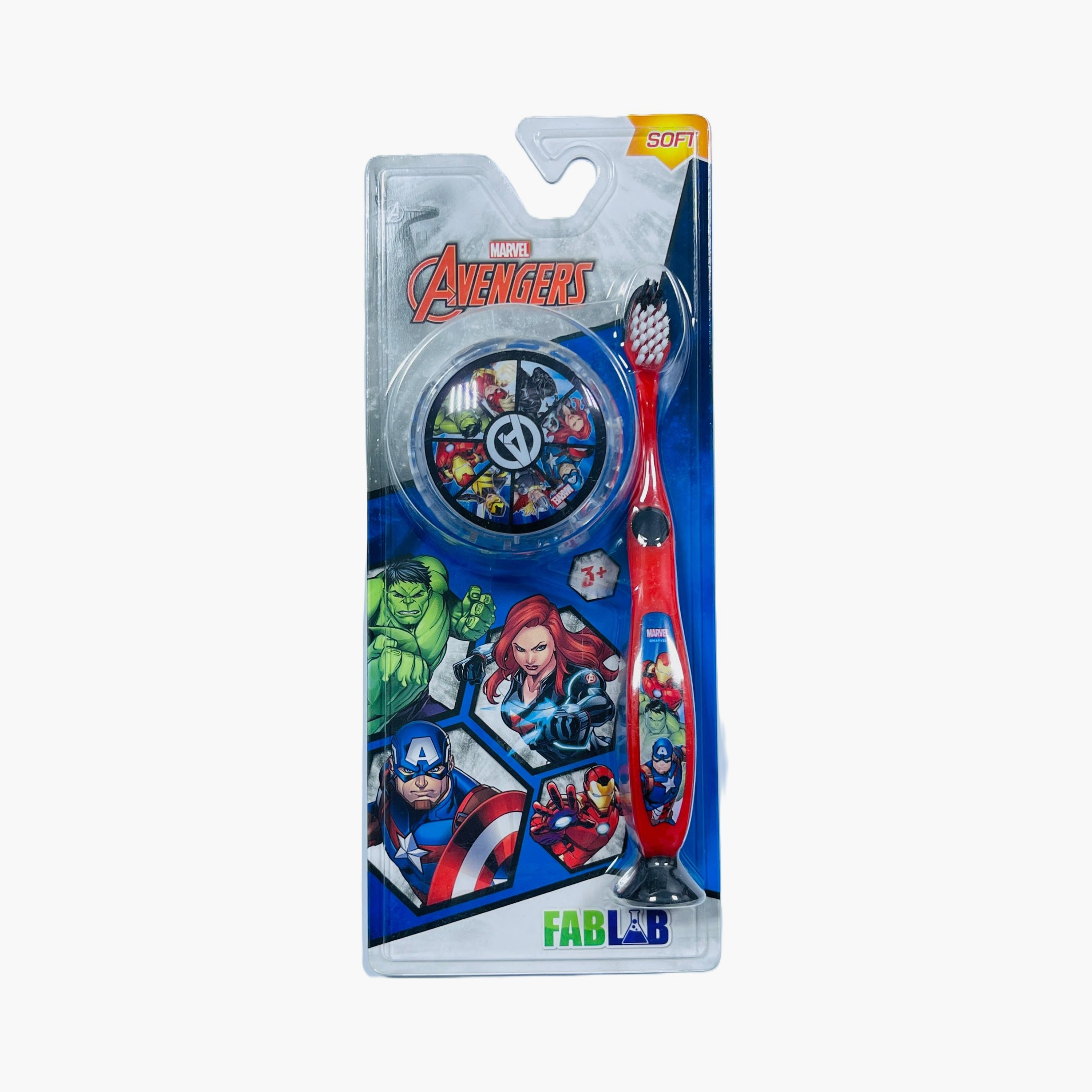 FabLab Avengers Print Toothbrush with Light Up Yoyo Ball-baby-bathandcare-oralcare-image-1