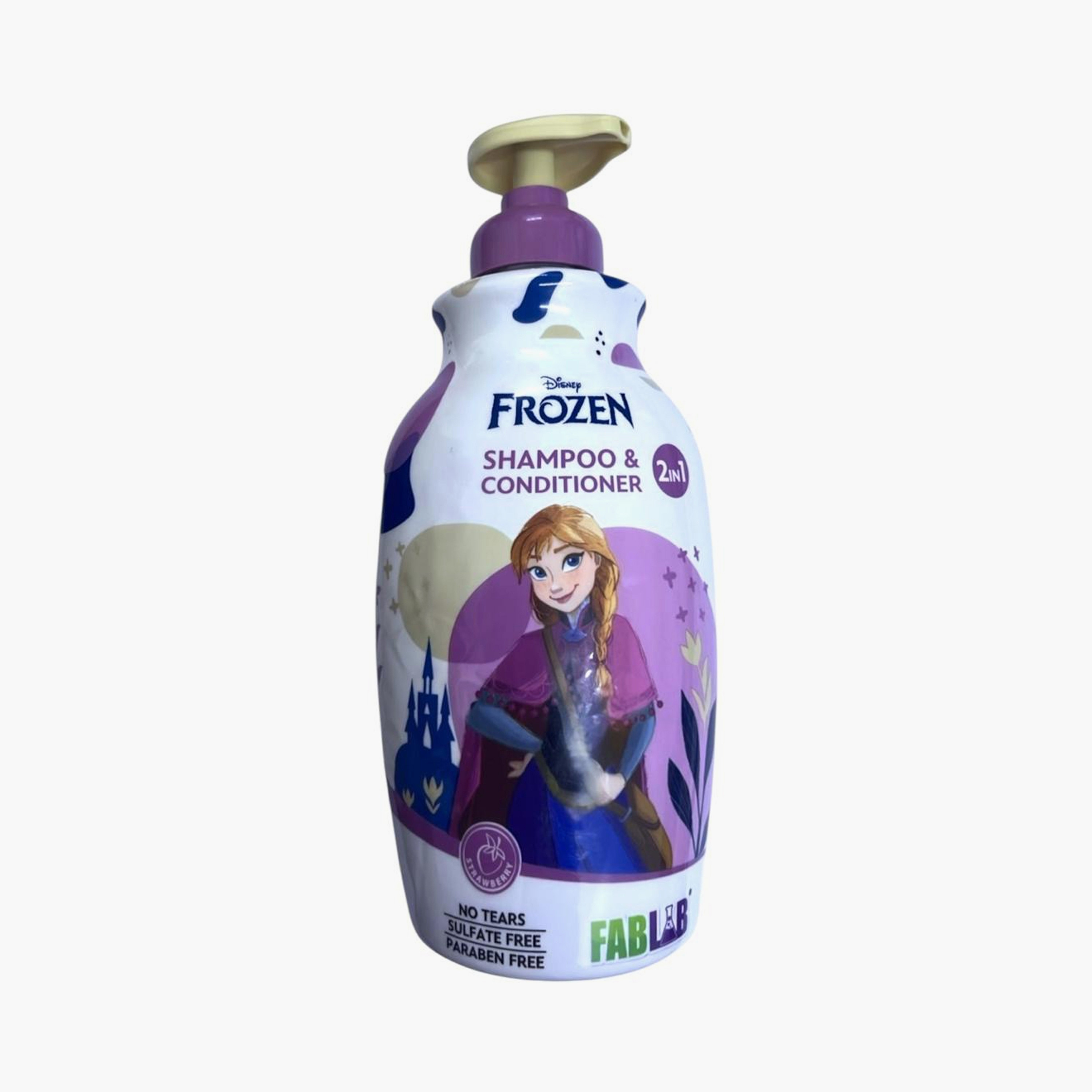 FabLab Nickelodeon Frozen Print Shampoo & Conditioner - 500ml-baby-bathandcare-hairbodyskincare-shampooandconditioner-image-1