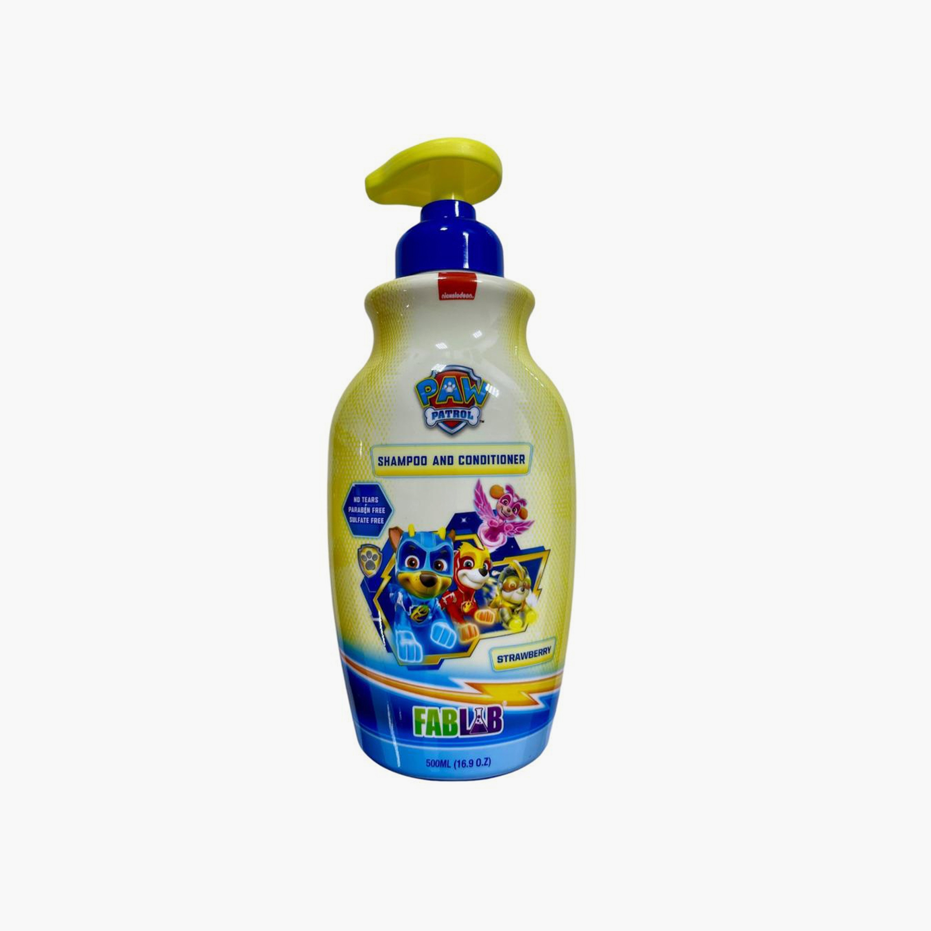 FabLab Nickelodeon Paw Patrol Print Shampoo & Conditioner - 500ml-baby-bathandcare-hairbodyskincare-shampooandconditioner-image-1