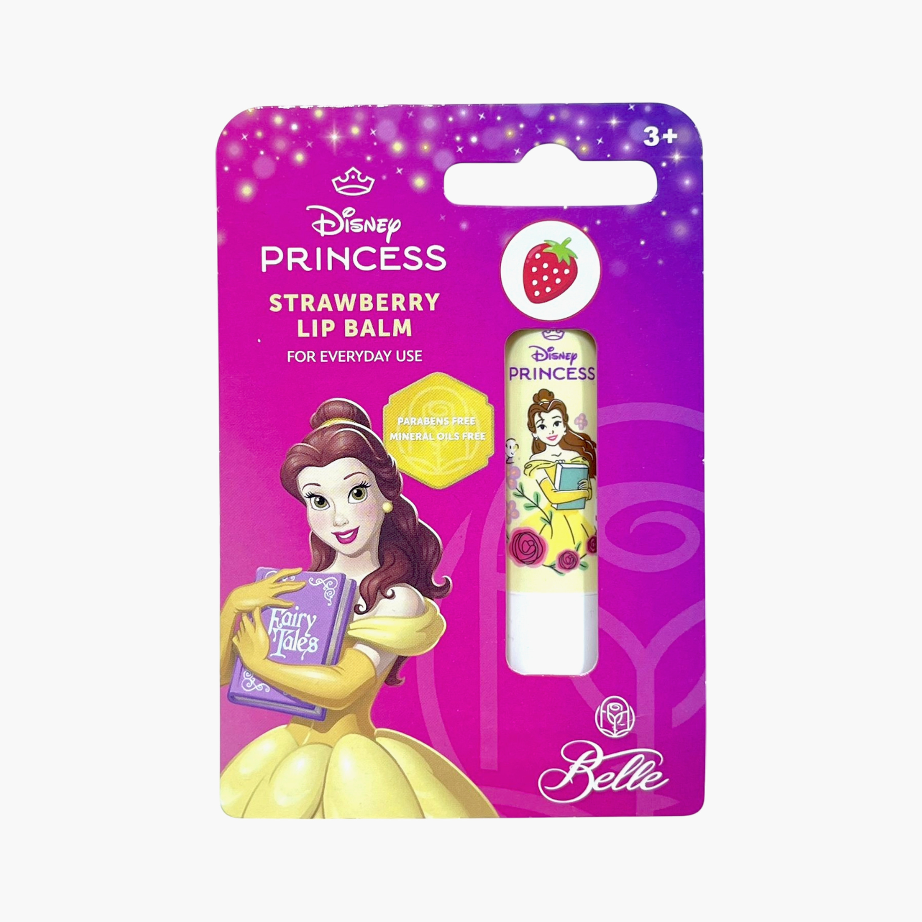 مرطب شفاه ديزني بطبعة برنسيس بيل بنكهة الفراولة، 4.5 غرام من فابلاب-baby-bathandcare-hairbodyskincare-image-1