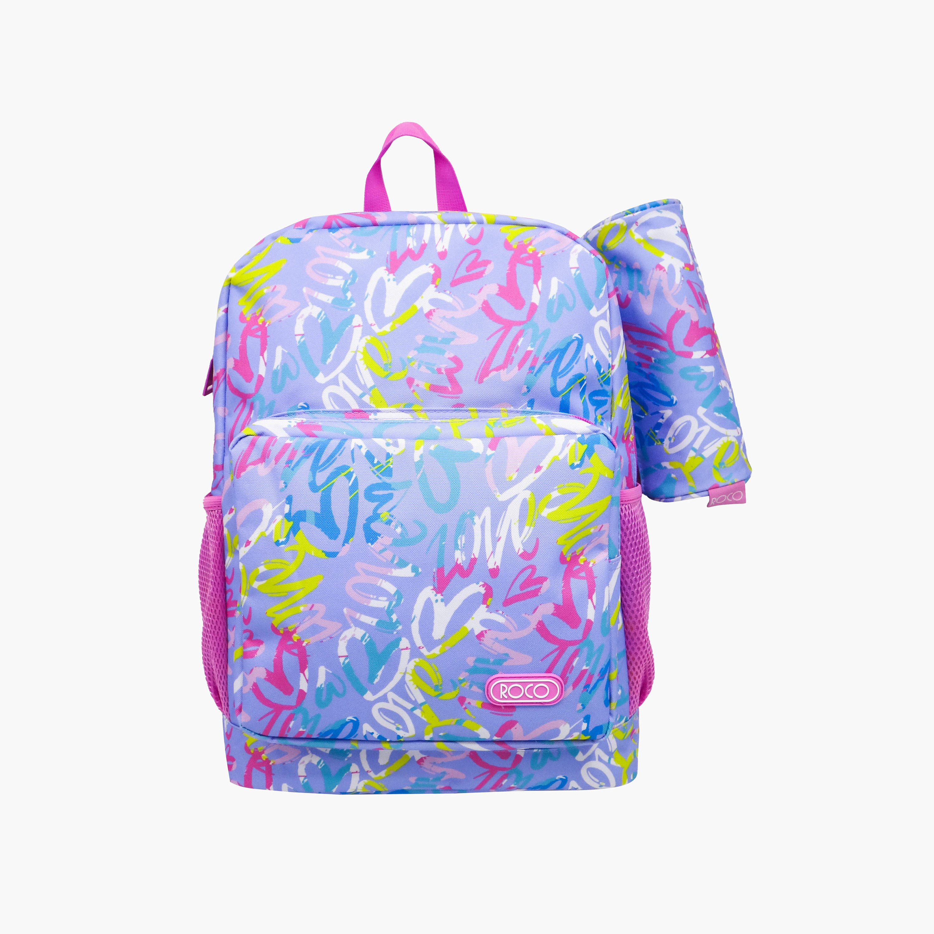 Roco Printed 16-inch Backpack with Adjustable Shoulder Straps with Pencil Pouch - 43x31x14 cms-school-bagsandbackpacks-backpacks-image-1