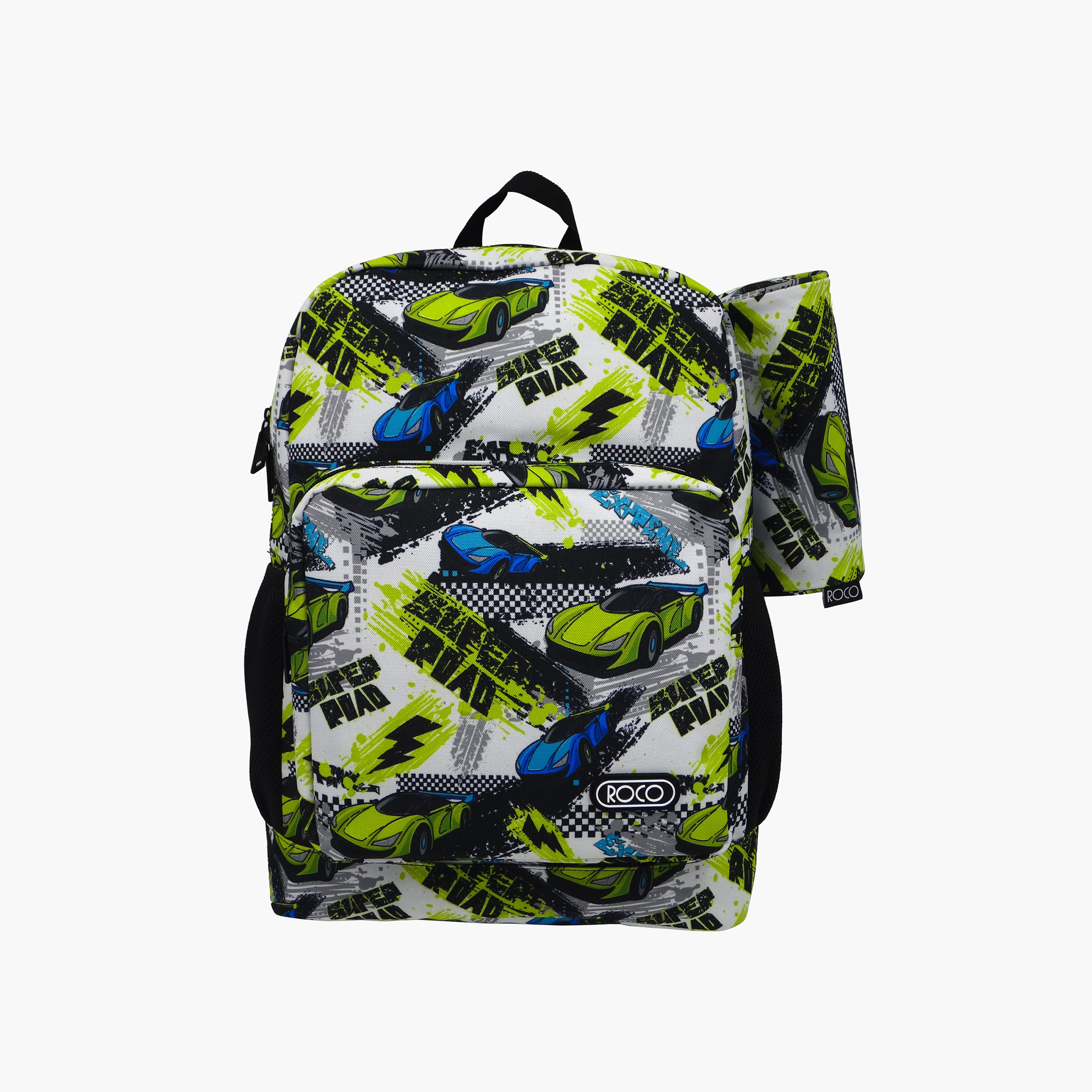 Roco Printed 16-inch Backpack with Adjustable Shoulder Straps and Pencil Pouch - 43x31x14 cms-school-bagsandbackpacks-backpacks-image-1