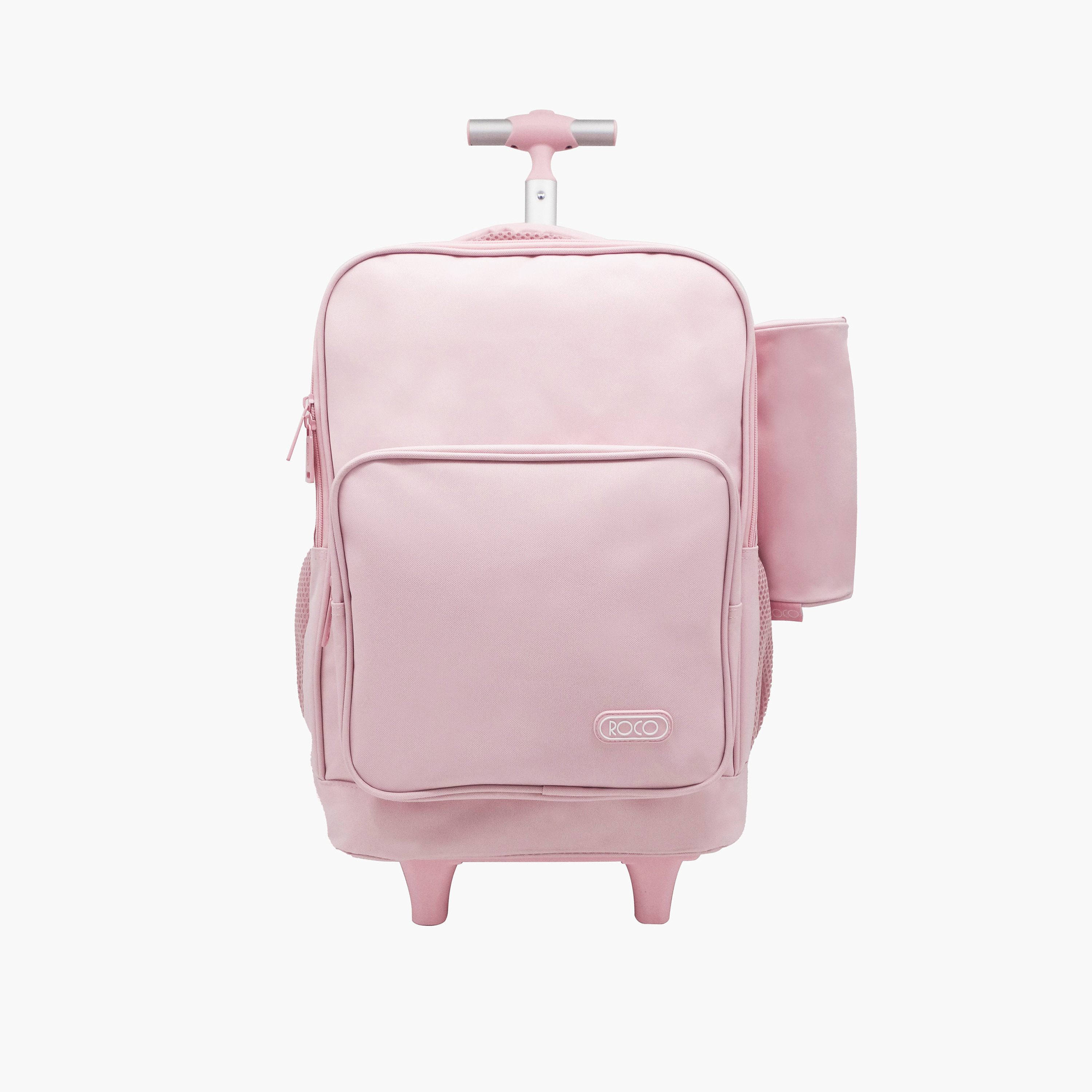 شنطة ظهر ترولي سادة 15.6 بوصة بمقبض قابل للسحب مع مقلمة من روكو - 46x33x20 سم-school-bagsandbackpacks-trolleybags-image-1