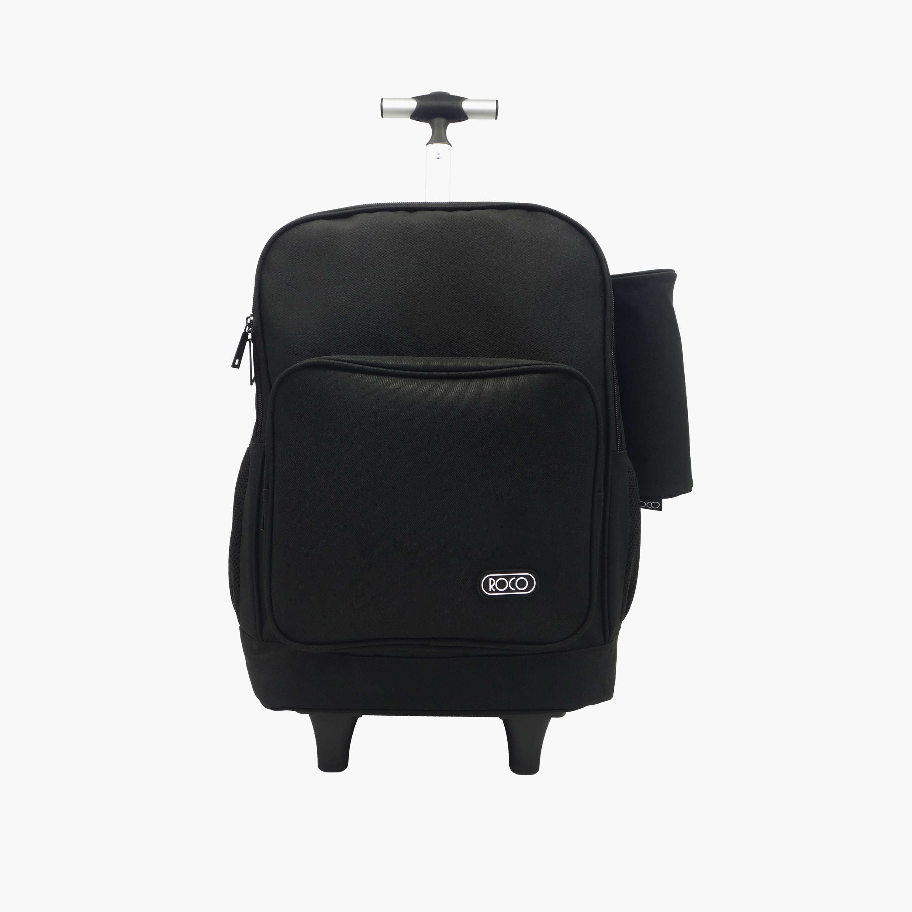 شنطة ظهر ترولي سادة 15.6 بوصة بمقبض قابل للسحب مع مقلمة من روكو - 46x33x20 سم-school-bagsandbackpacks-trolleybags-image-1