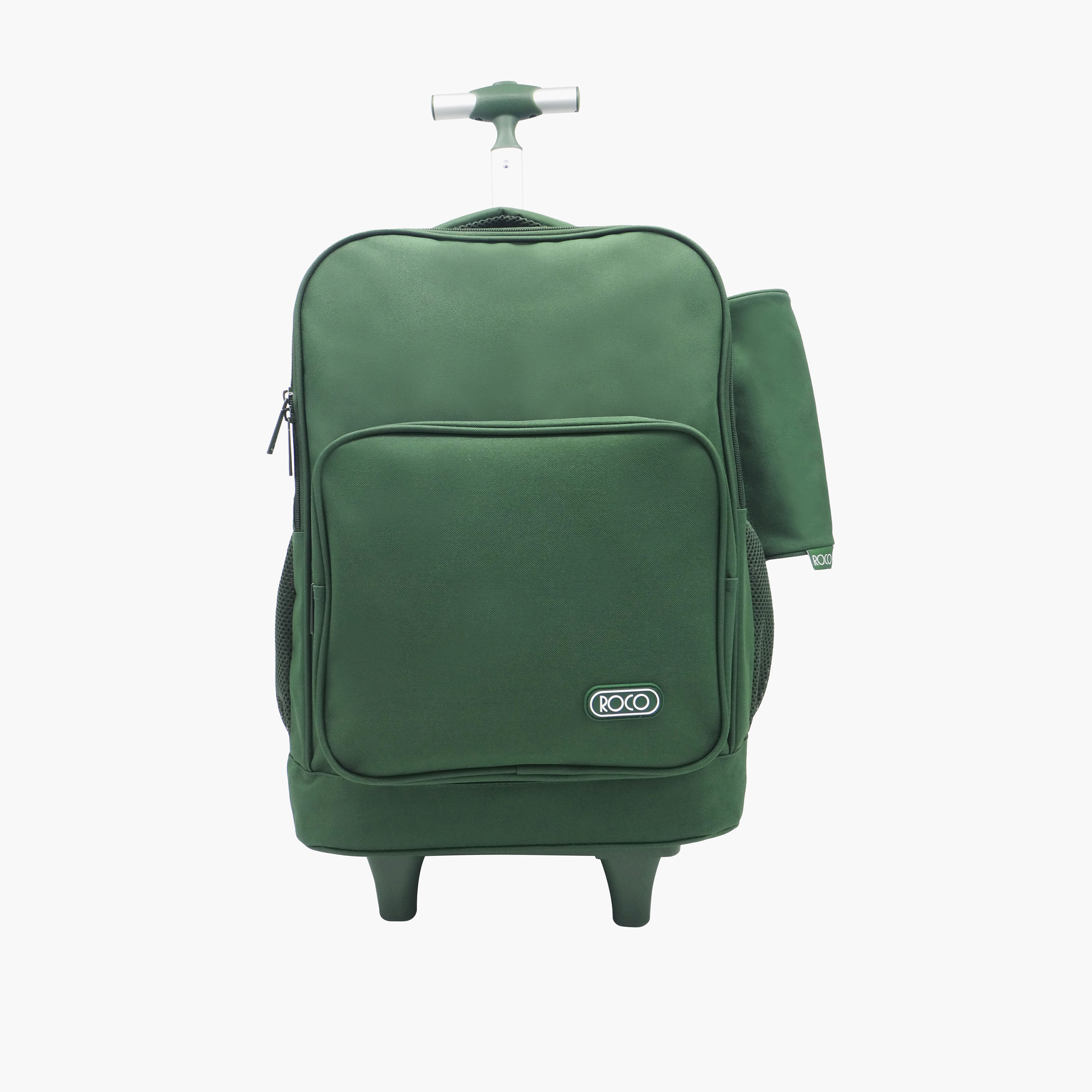 شنطة ظهر ترولي سادة 15.6 بوصة بمقبض قابل للسحب مع مقلمة من روكو - 46x33x20 سم-school-bagsandbackpacks-trolleybags-image-1