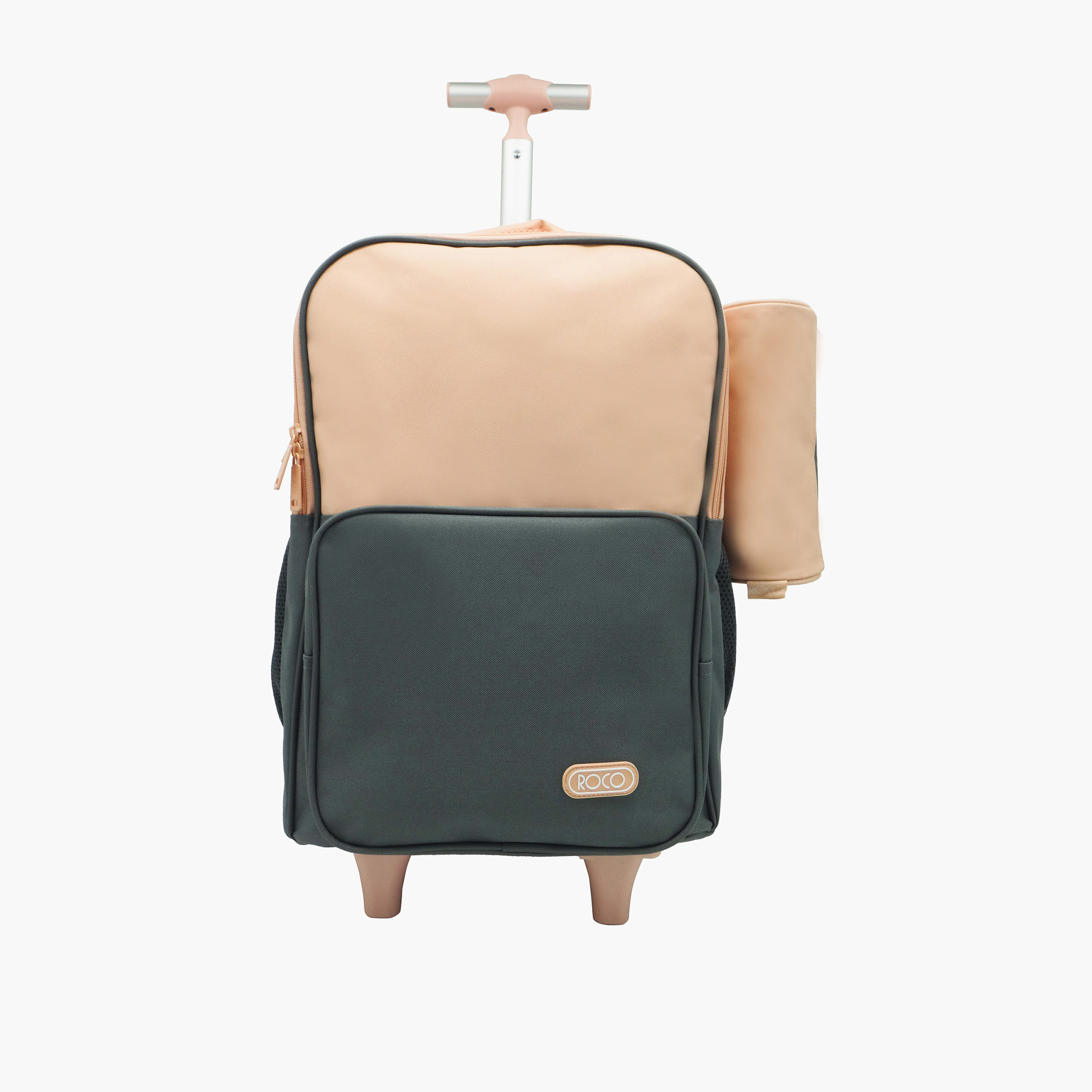 Roco Solid 15.6-inch Trolley Backpack with Retractable Handle and Pencil Pouch - 46x33x20 cms-school-bagsandbackpacks-trolleybags-image-1
