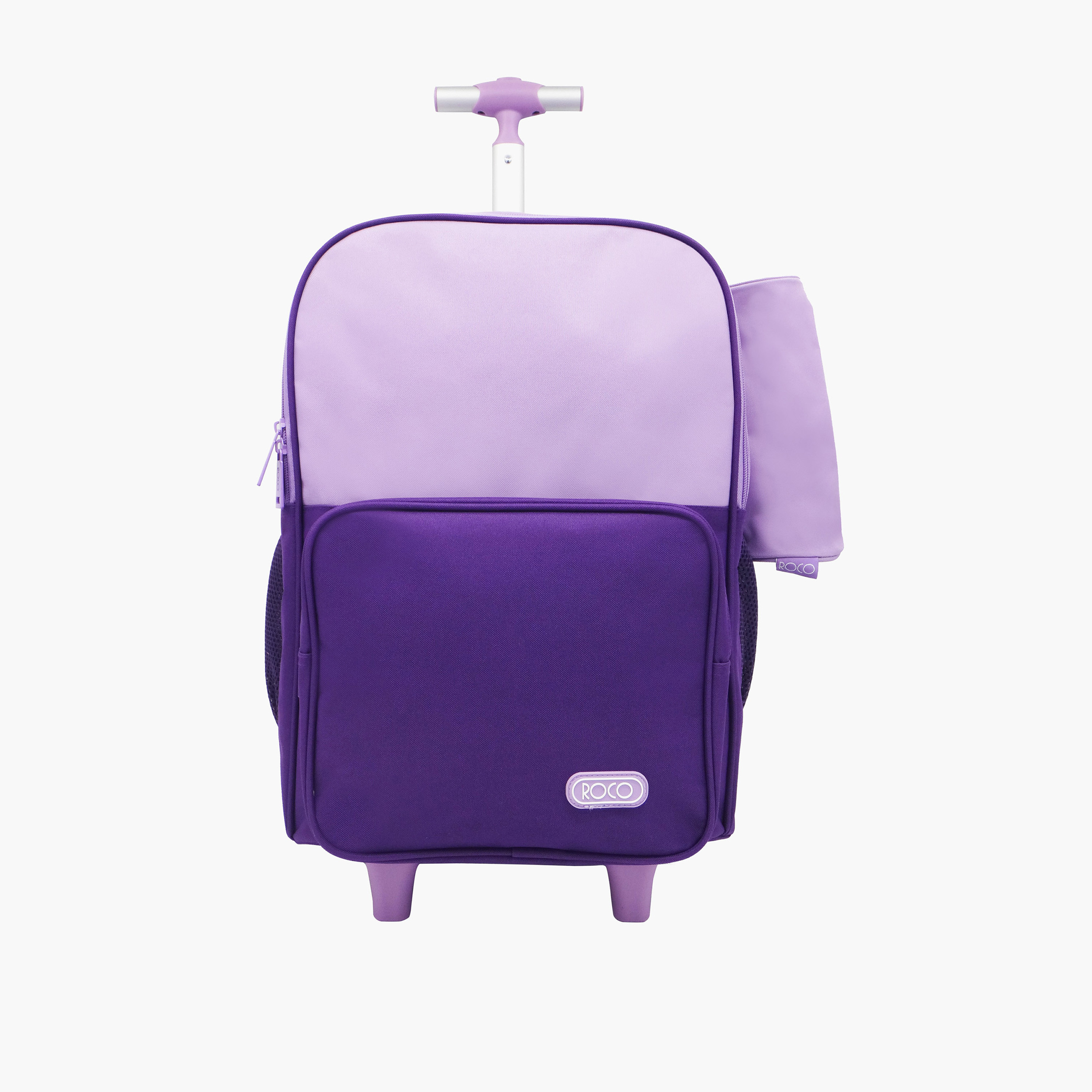 شنطة ظهر ترولي 15.6 سادة بمقبض قابل للسحب ومقلمة من روكو - 46x33x20 سم-school-bagsandbackpacks-trolleybags-image-1