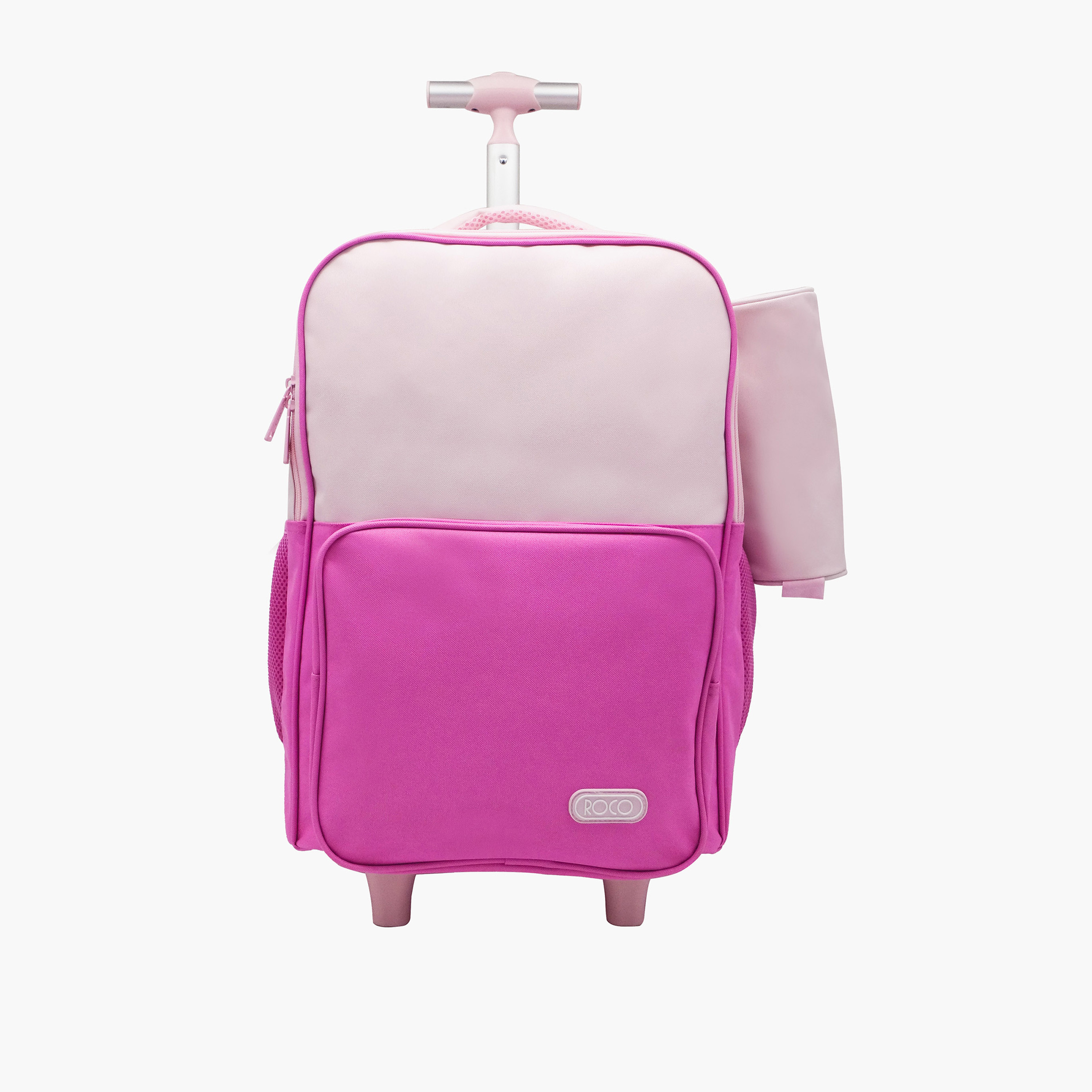 شنطة ظهر ترولي سادة 15.6 بوصة بمقبض قابل للسحب مع مقلمة من روكو - 46x33x20 سم-school-bagsandbackpacks-trolleybags-image-1