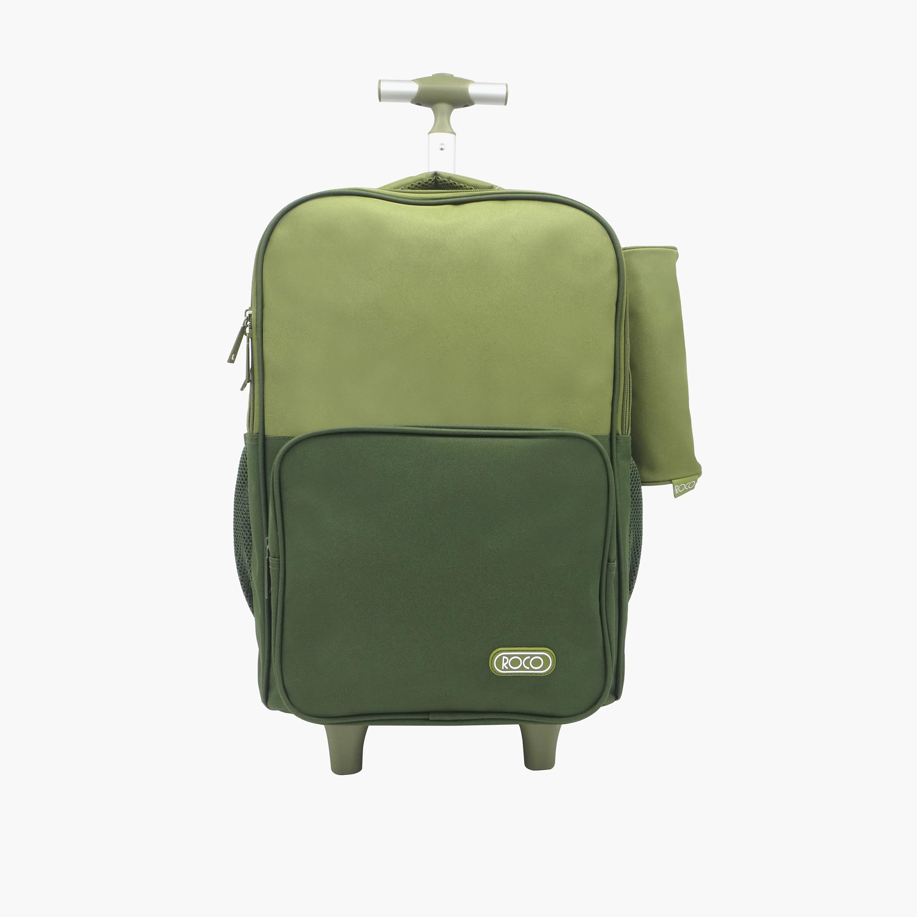 شنطة ظهر ترولي سادة 15.6 بوصة بمقبض قابل للسحب مع مقلمة من روكو - 46x33x20 سم-school-bagsandbackpacks-trolleybags-image-1