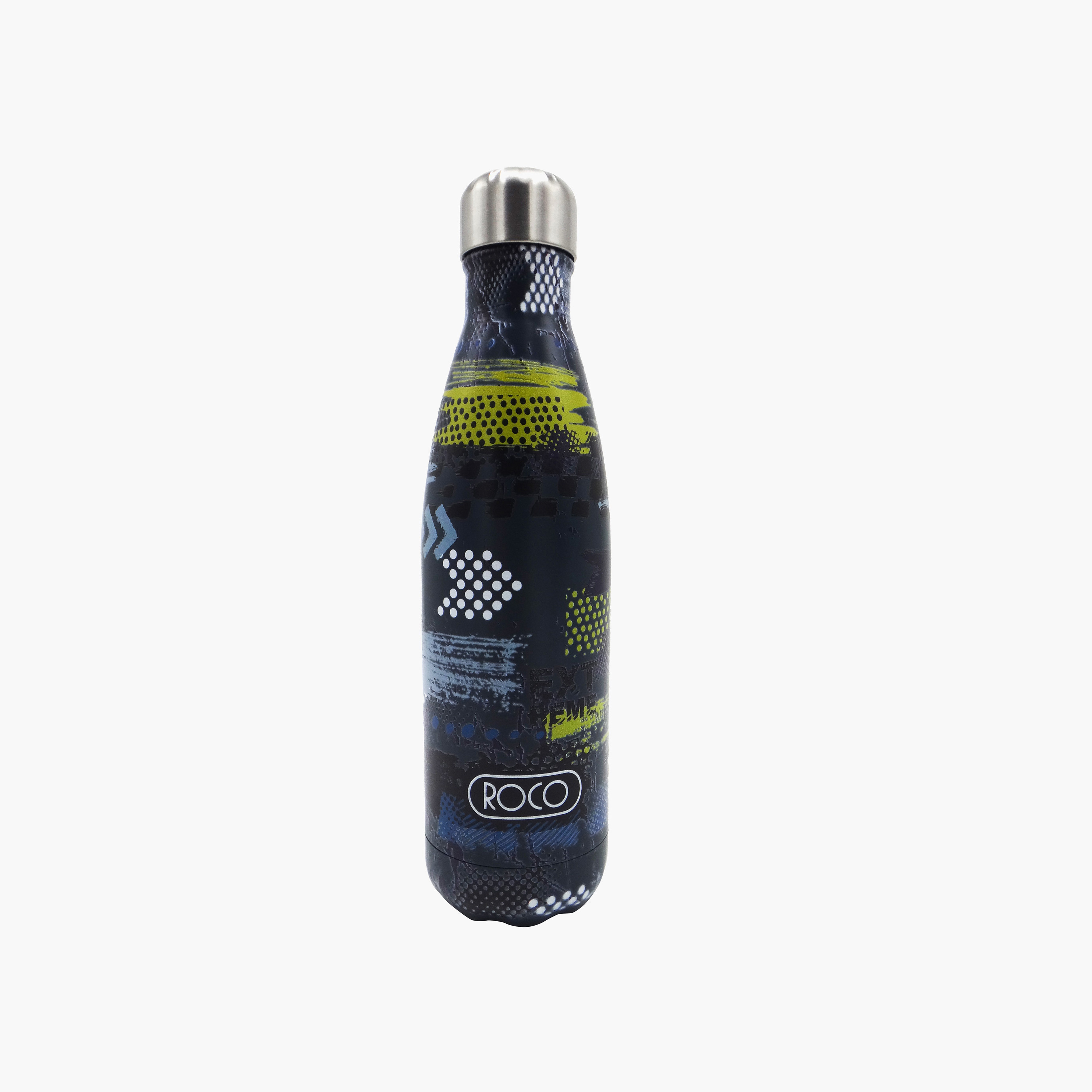 قارورة مياه ستانلس ستيل بطبعات من روكو-school-waterbottles-image-1