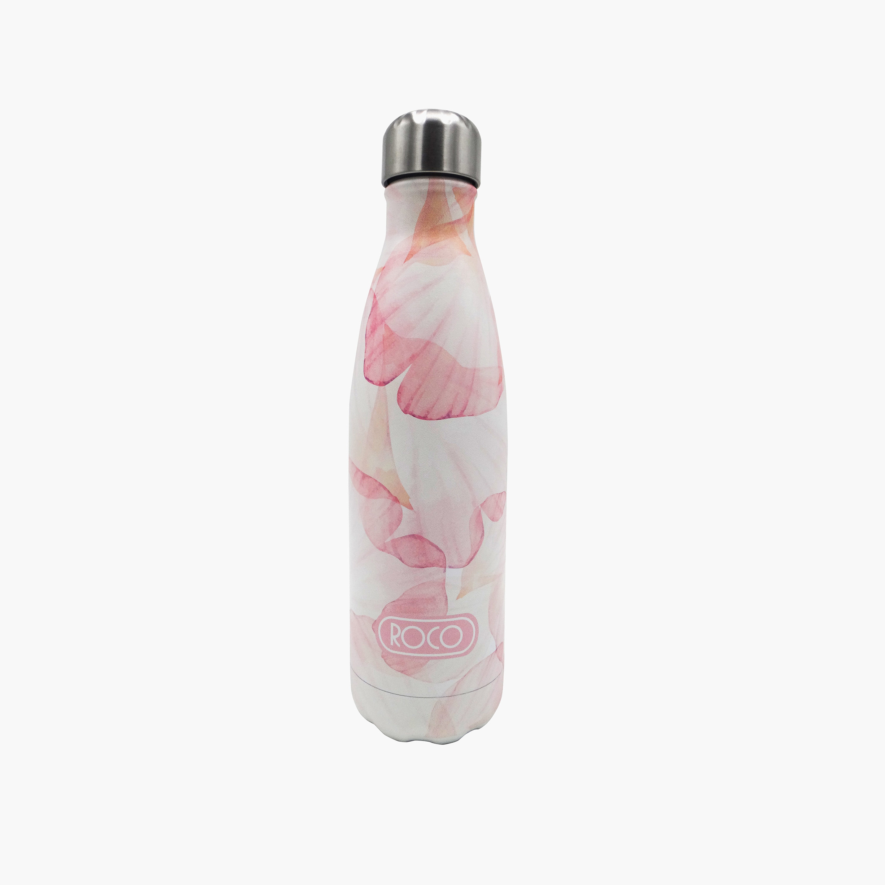 Roco Floral Print Stainless Steel Water Bottle-school-waterbottles-image-1